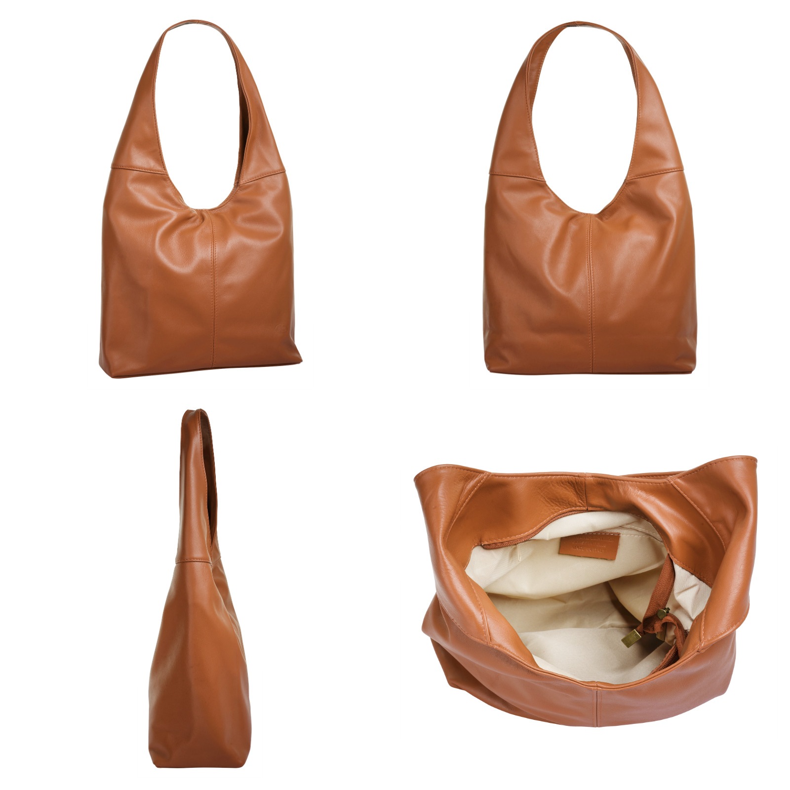 Piké Shopper, echt Leder, Made in Italy