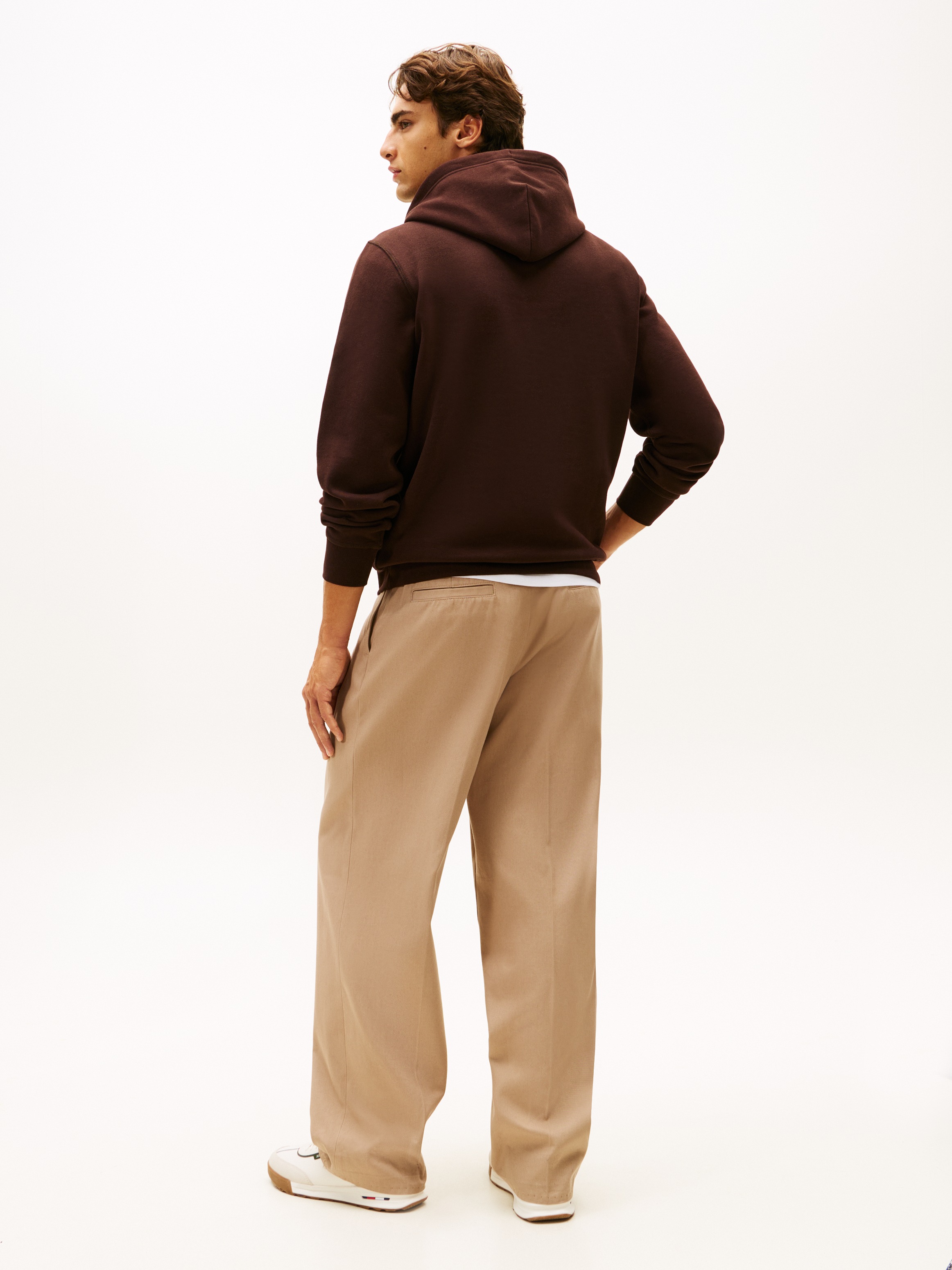 Tommy Hilfiger Hoodie »ESS SEASONAL FLEECE HOODY mit Kapuze und Kängurutasche«, unifarben, casual, regular fit, Baumwollmix, Kapuze

