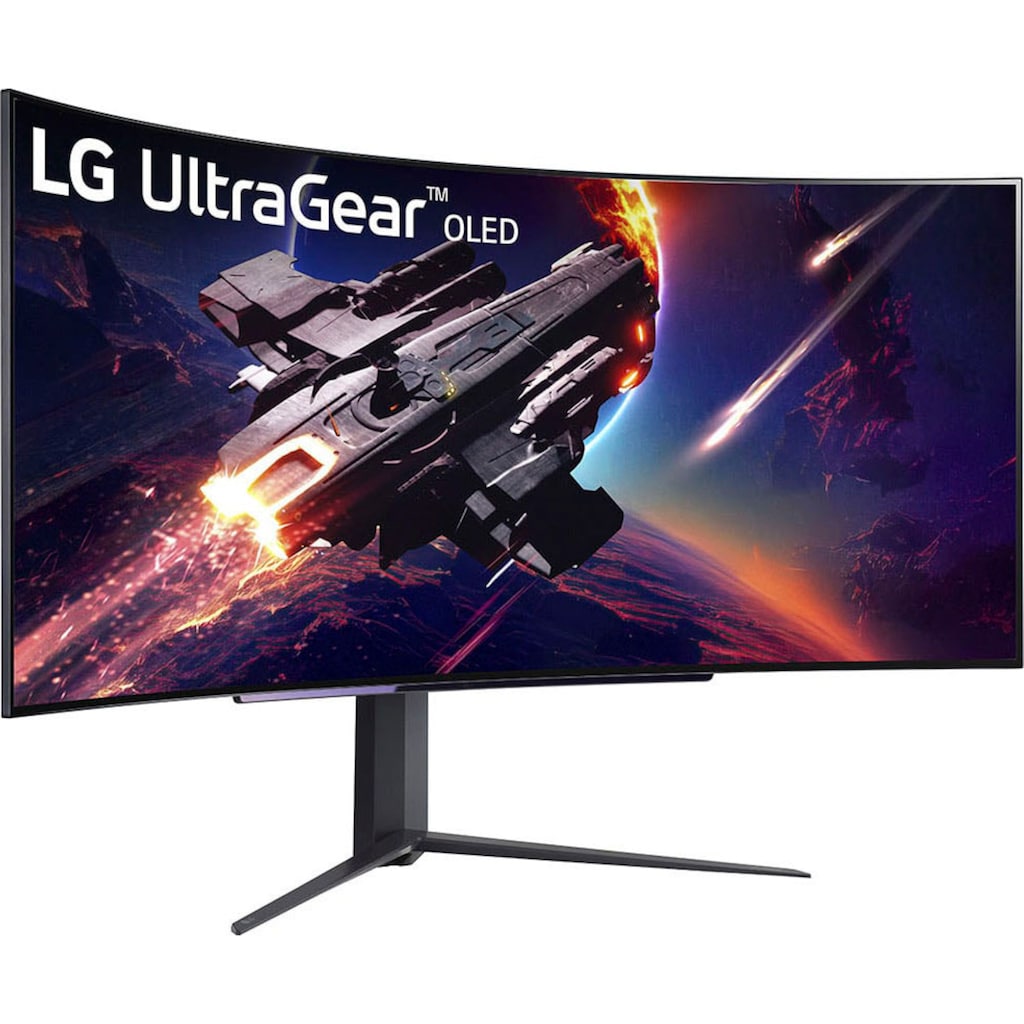 LG Curved-OLED-Monitor »45GR95QE«, 113 cm/45 Zoll, 3440 x 1440 px, WQHD, 0,03 ms Reaktionszeit, 240 Hz