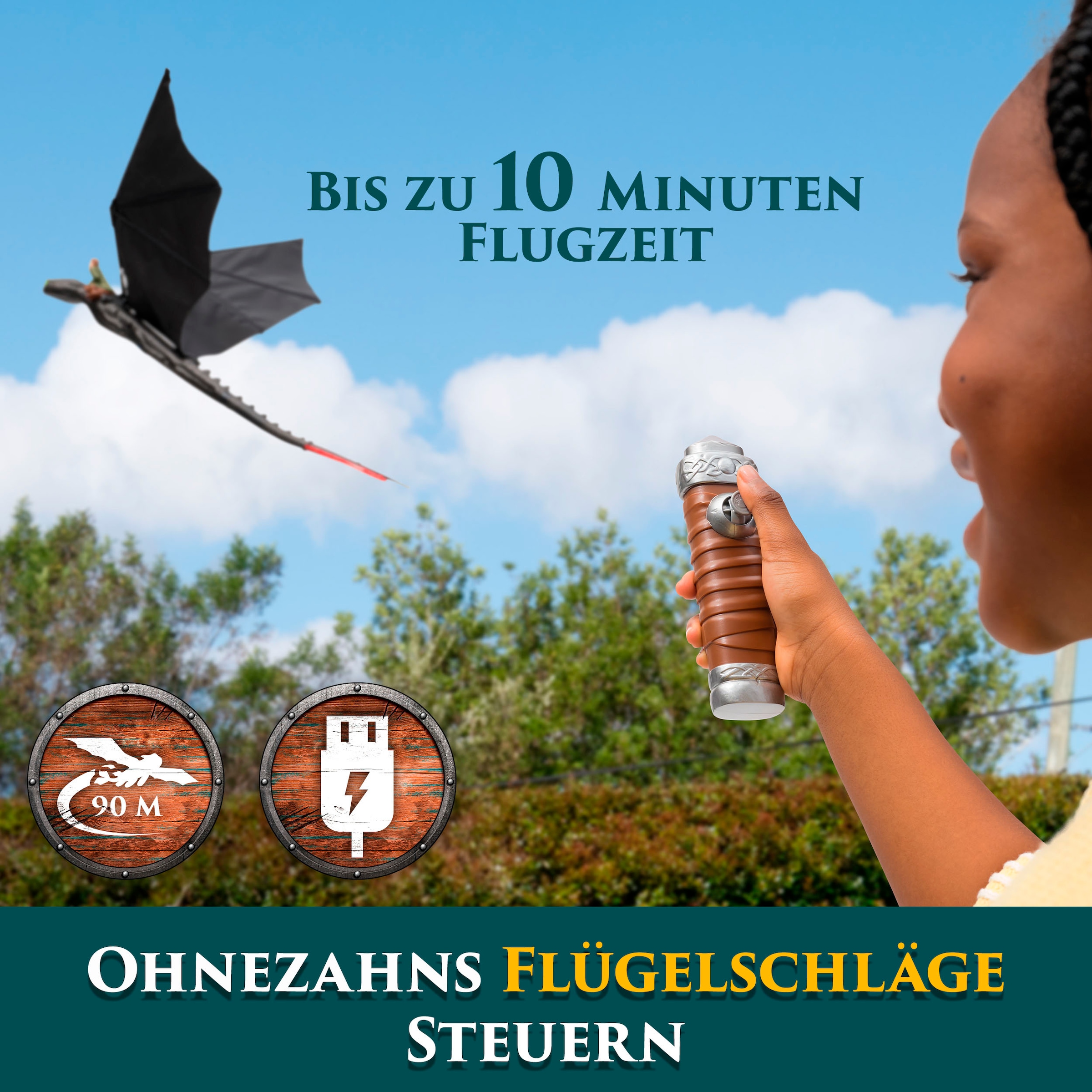 Spin Master RC-Figur »Dragons Movie - Fliegender Drache Ohnezahn«, mit Fernbedienung