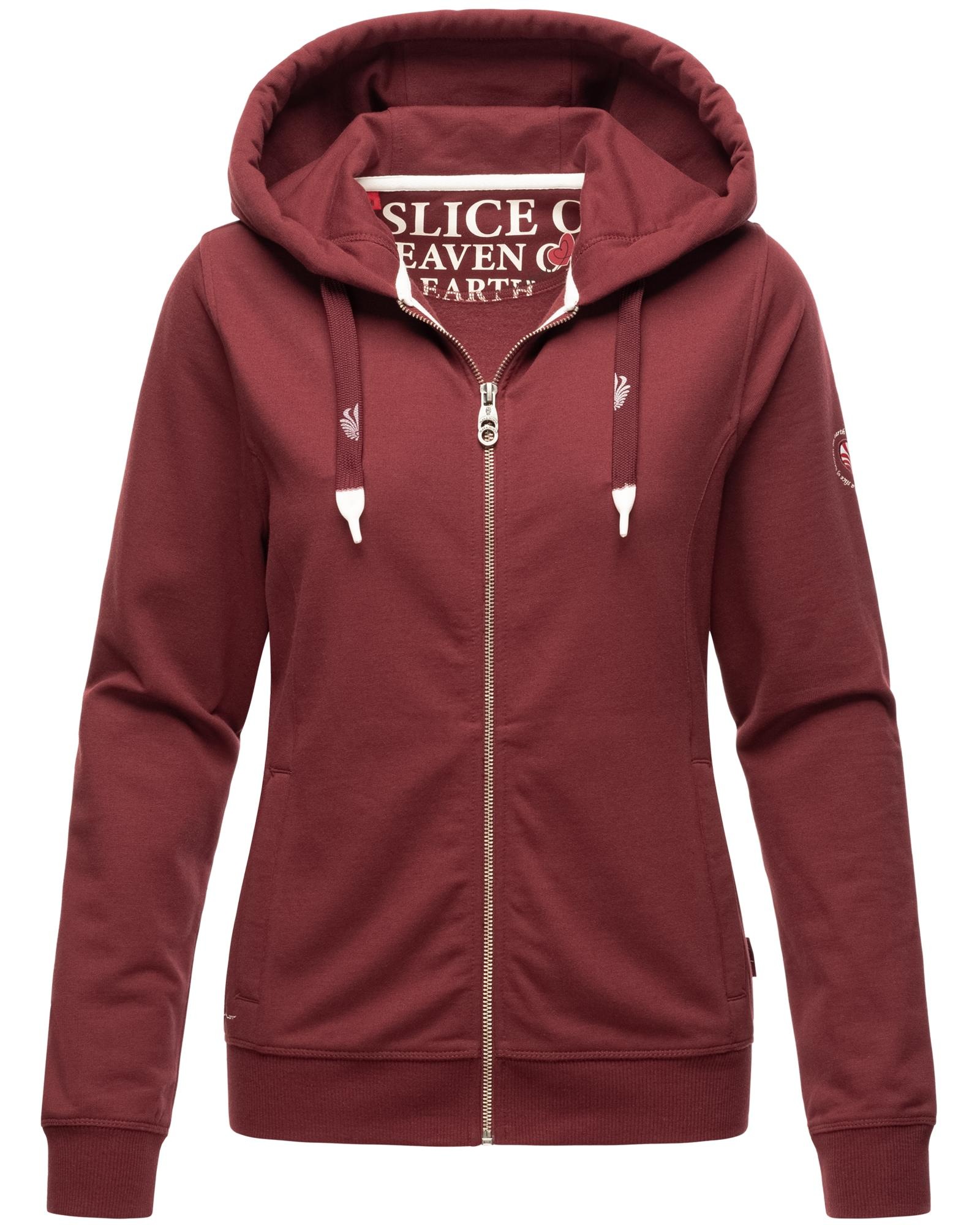 Navahoo Kapuzensweatshirt »Engelshaar«, sportlicher Zip-Hoodie mit dicken Tunnelzugkordeln