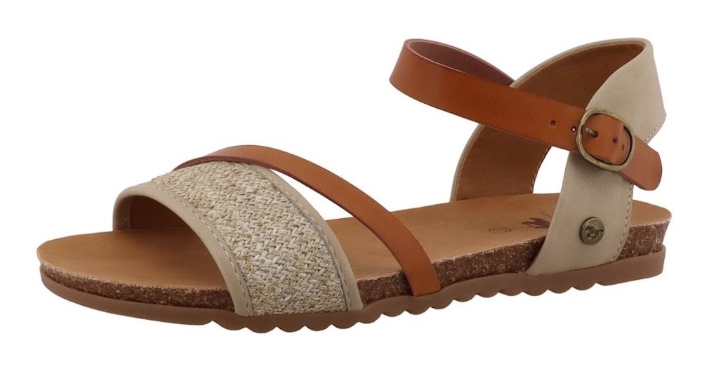 Mustang Shoes Riemchensandale "Nannette" Sommerschuh, Sandalette mit verste günstig online kaufen