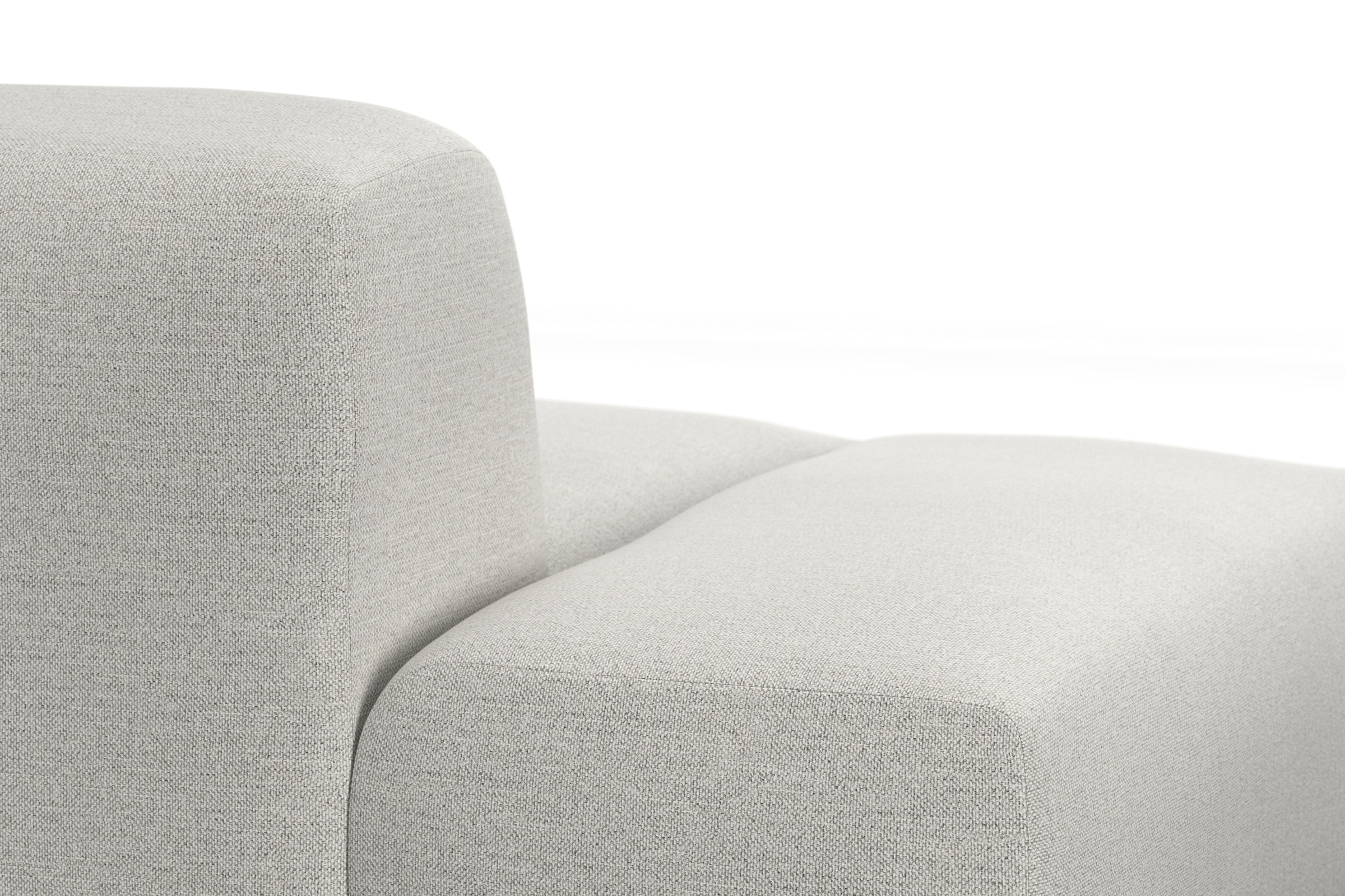 TRENDMANUFAKTUR Ecksofa Braga, aus 2 Teilen, moderner Cord-Stoff