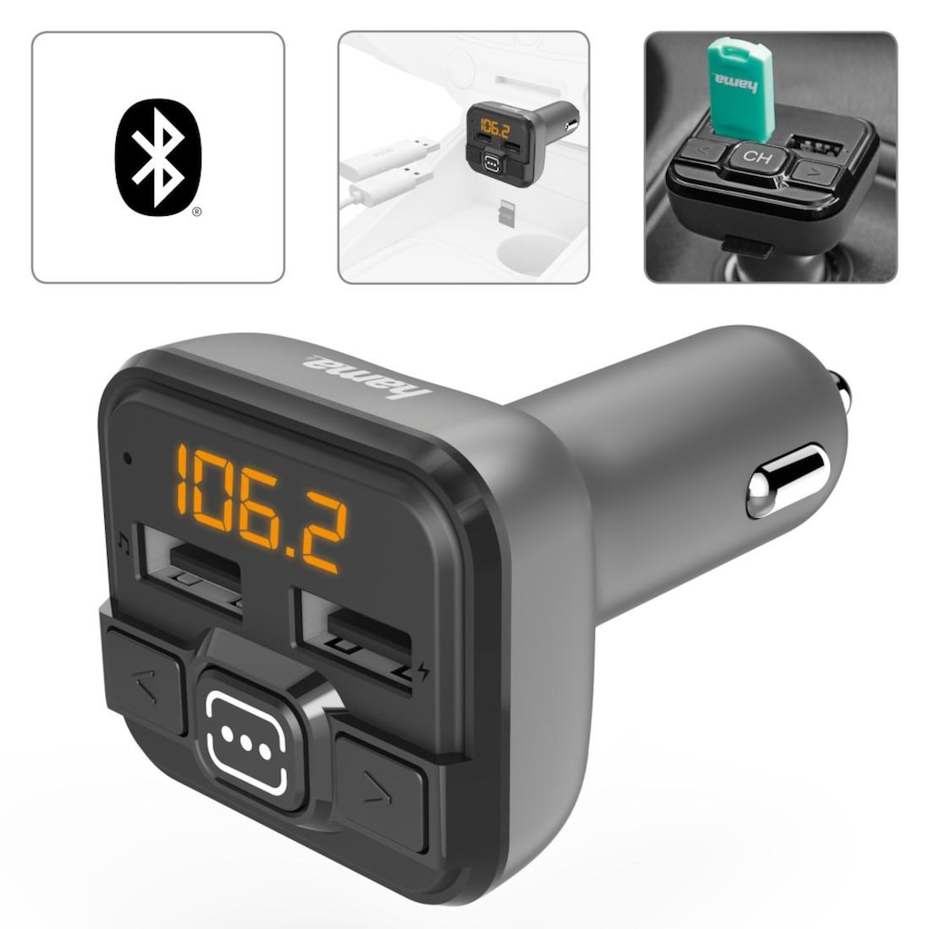 Hama Bluetooth-Adapter »FM-Transmitter mit Bluetooth®-Funktion Transmitter«