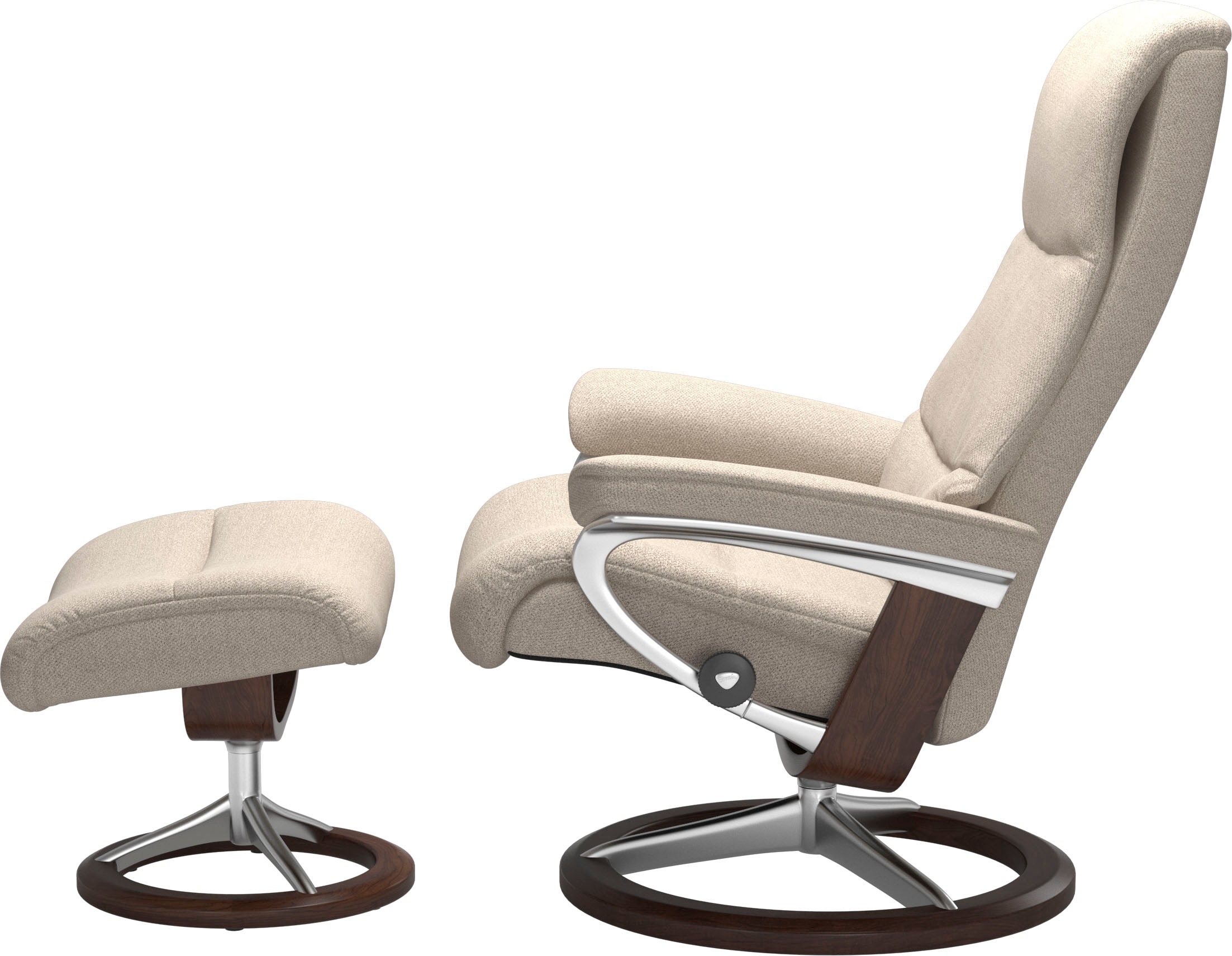 Stressless® Fußhocker »View«, mit Signature Base,Gestell Braun