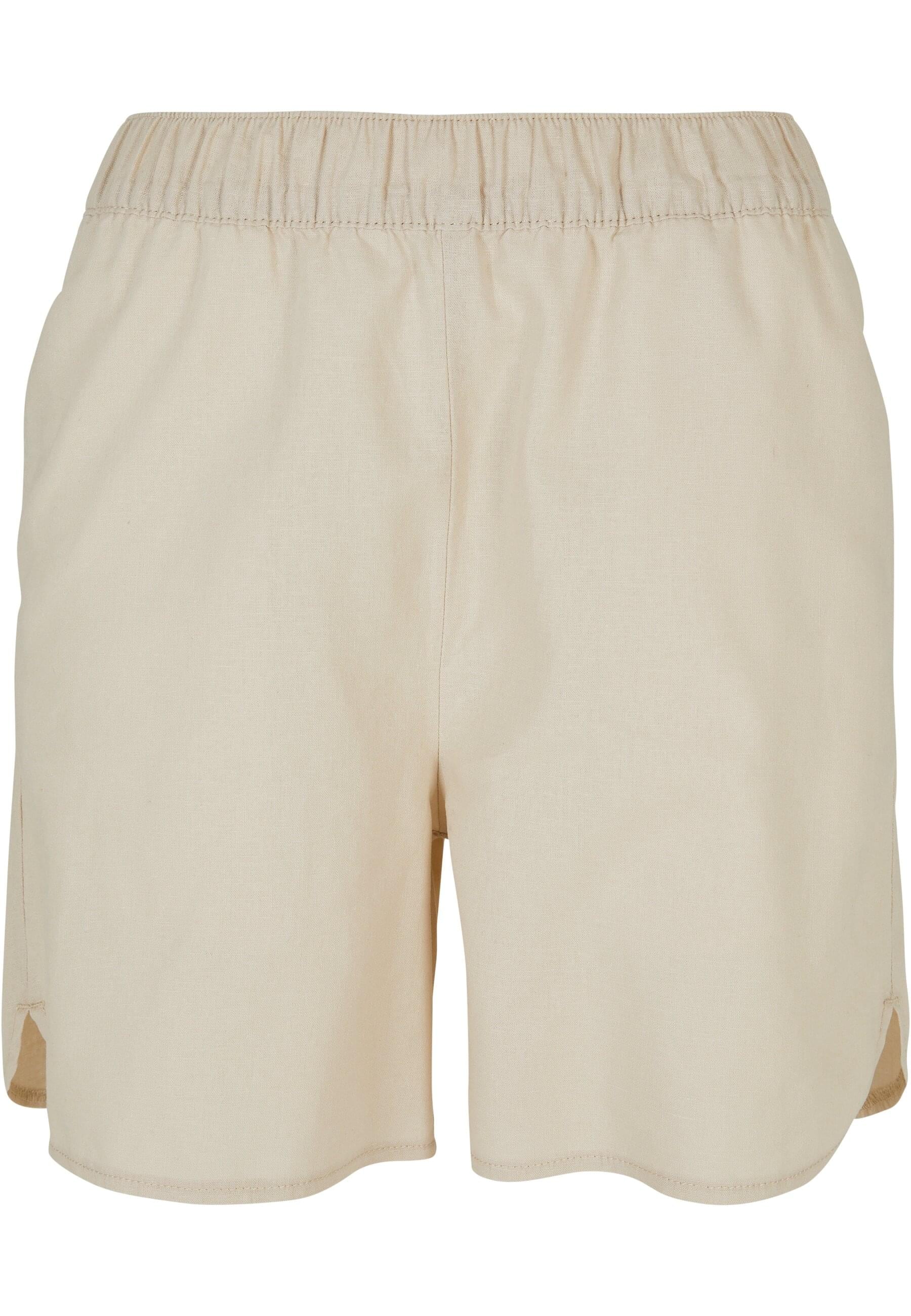 URBAN CLASSICS Shorts "Urban Classics Damen Ladies Linen Mixed Shorts" günstig online kaufen
