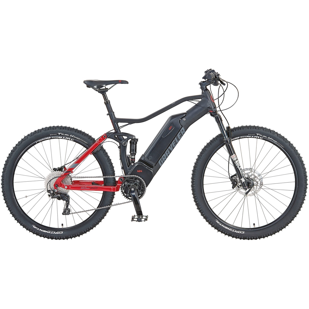 Prophete E-Bike »Graveler e9000«, 10 Gang, Shimano, Deore XT, Mittelmotor 250 W