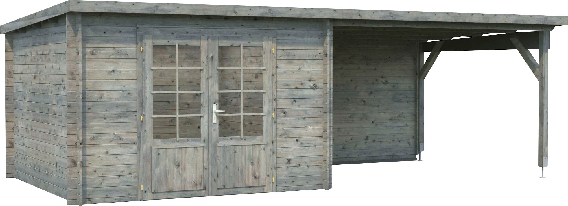 Palmako Gartenhaus "Ella" 8,7+10,0 m², mit Anbaudach günstig online kaufen