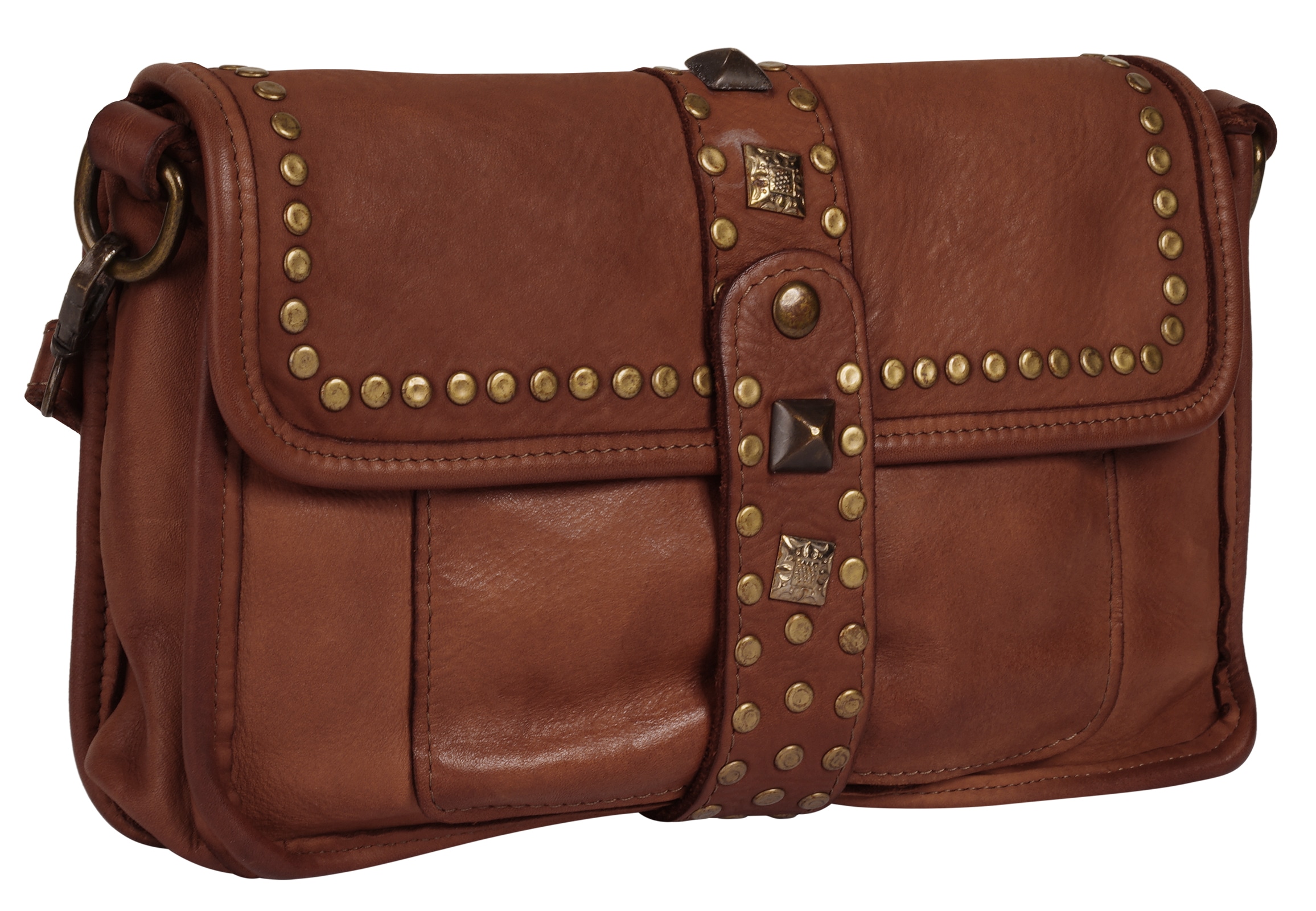 Samantha Look Henkeltasche, echt Leder, Made in Italy