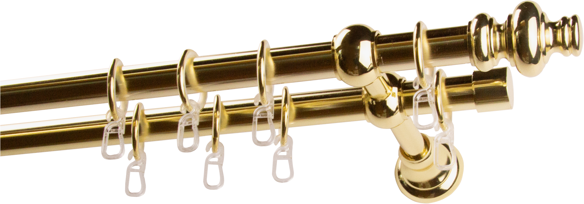 GARESA Gardinenstange "ANDREA" Ø 20 mm 2 läufig-läufig Wunschmaßlänge Vorha günstig online kaufen