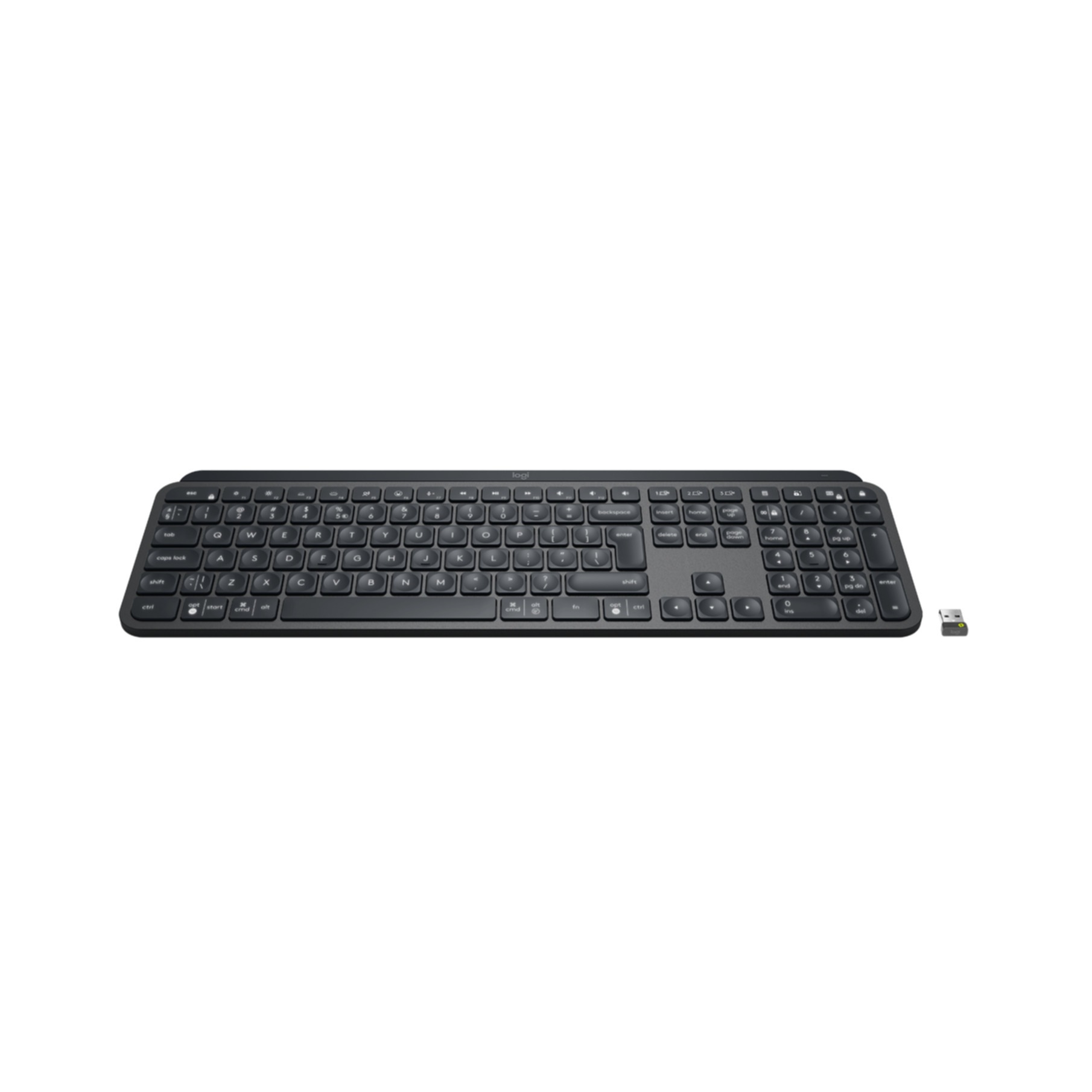 Logitech Tastatur »920-010251«, (Angenehmes Tippen-Antirutsch-Füße-Fn-Tasten-Lautstärkeregler-Multimedia-Tasten-USB-Anschluss-Ziffernblock-Windows-Sperrtaste)