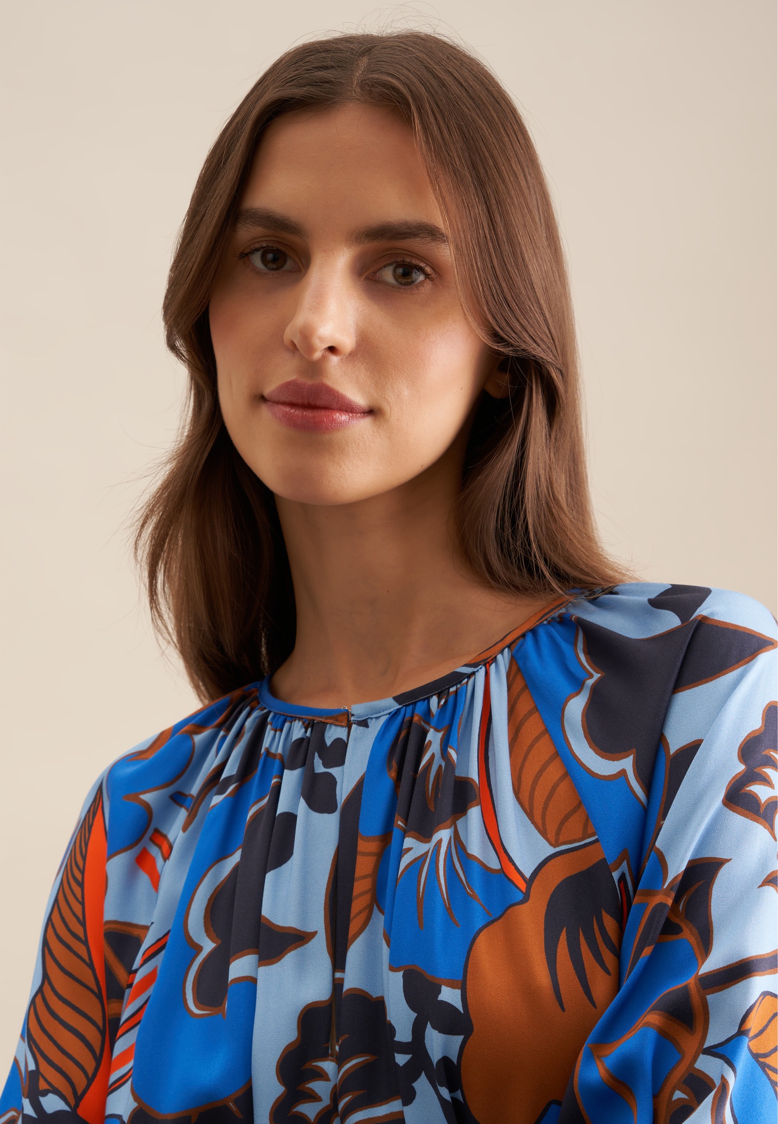 Thumbnail - seidensticker Sommerkleid "Schwarze Rose" 3/4 Rundhals Floral