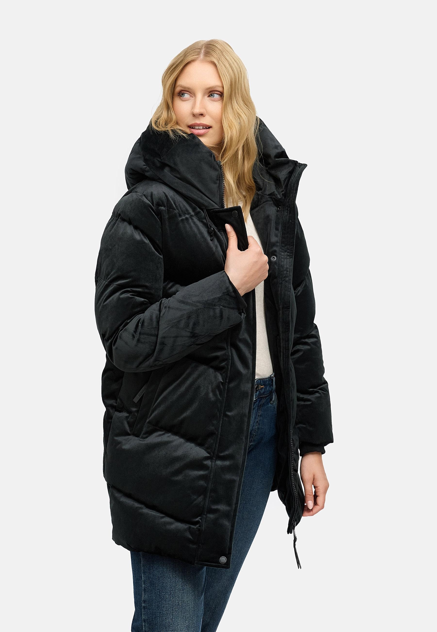 Ragwear Kurzmantel »Avelin Velvet YOUMODO« Teddy-Mantel aus kuscheligem Samt-Material