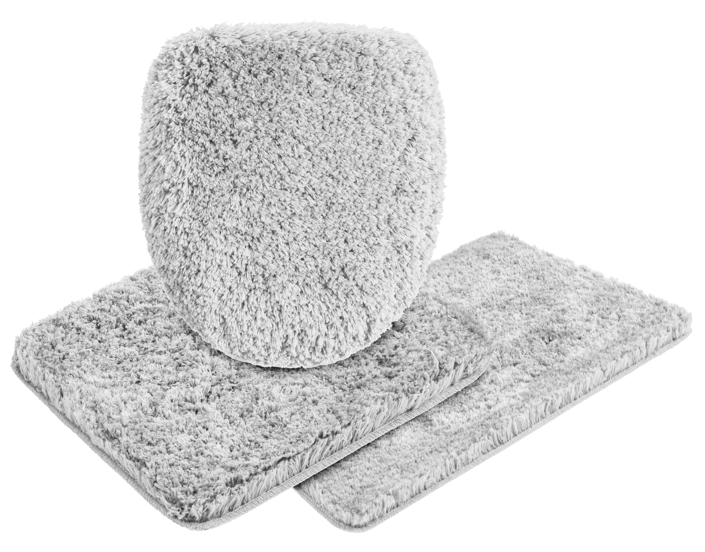 Guido Maria Kretschmer Home&Living Badematte »Micro exclusiv, Badvorleger, Badezimmer Teppich«, rutschhemmend beschichtet, strapazierfähig-schnell trocknend-fußbodenheizungsgeeignet, Badteppich, Badematten auch als 3 teiliges Set & rund erhältlich