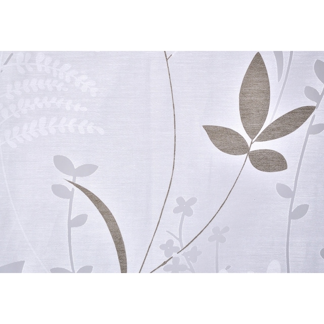 Kutti Raffrollo »Dandelion Marc«, mit Hakenaufhängung, ohne Bohren, weiß,  blickdicht, Ausbrenner, gemustert, floral, pflegeleicht | BAUR