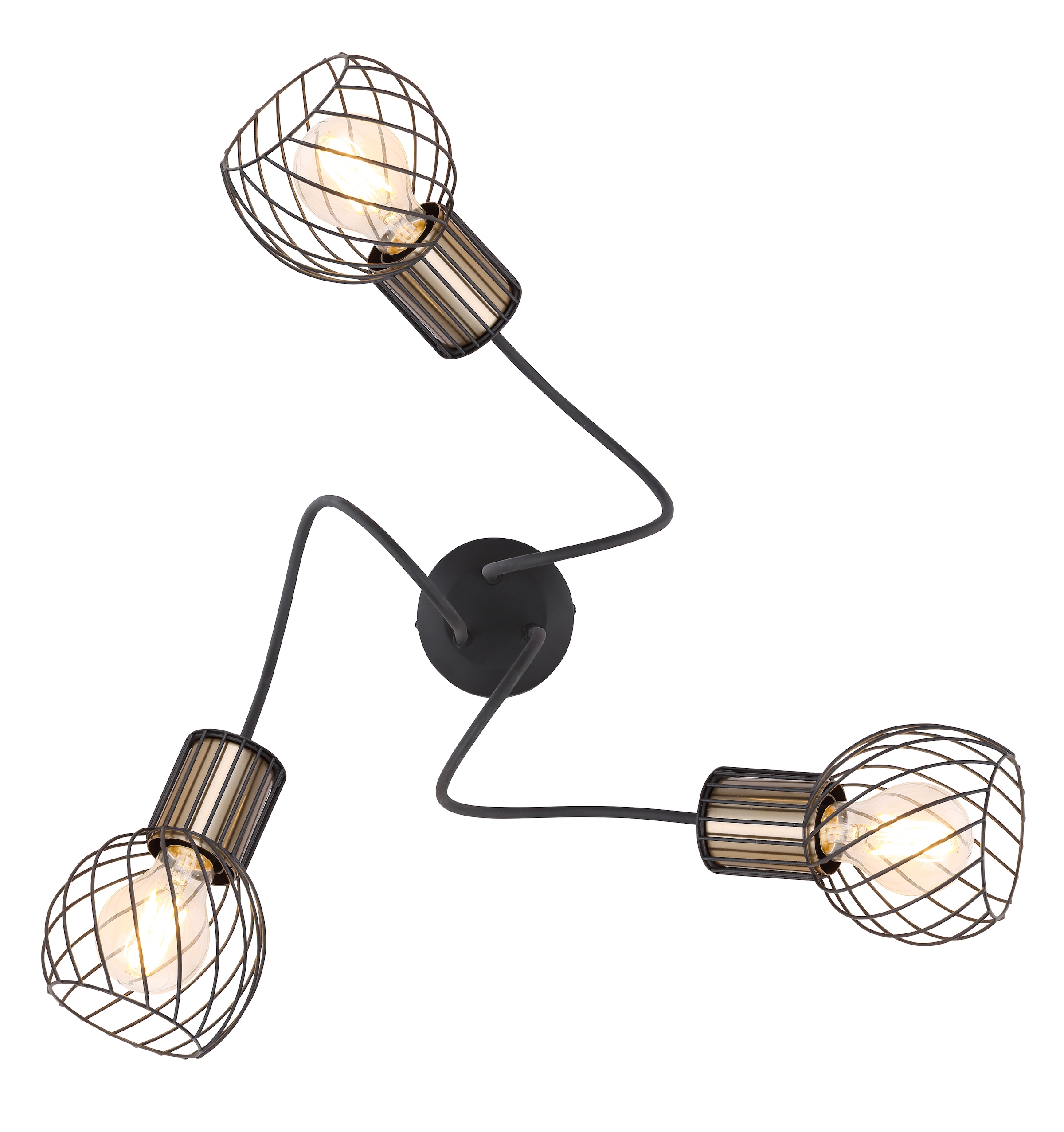 GLOBO LIGHTING Deckenleuchte »ARGUSTO«, Leuchtmittel E27 | ohne Leuchtmittel, Deckenlampe/Wohnzimmer/Schlafzimmer/modern