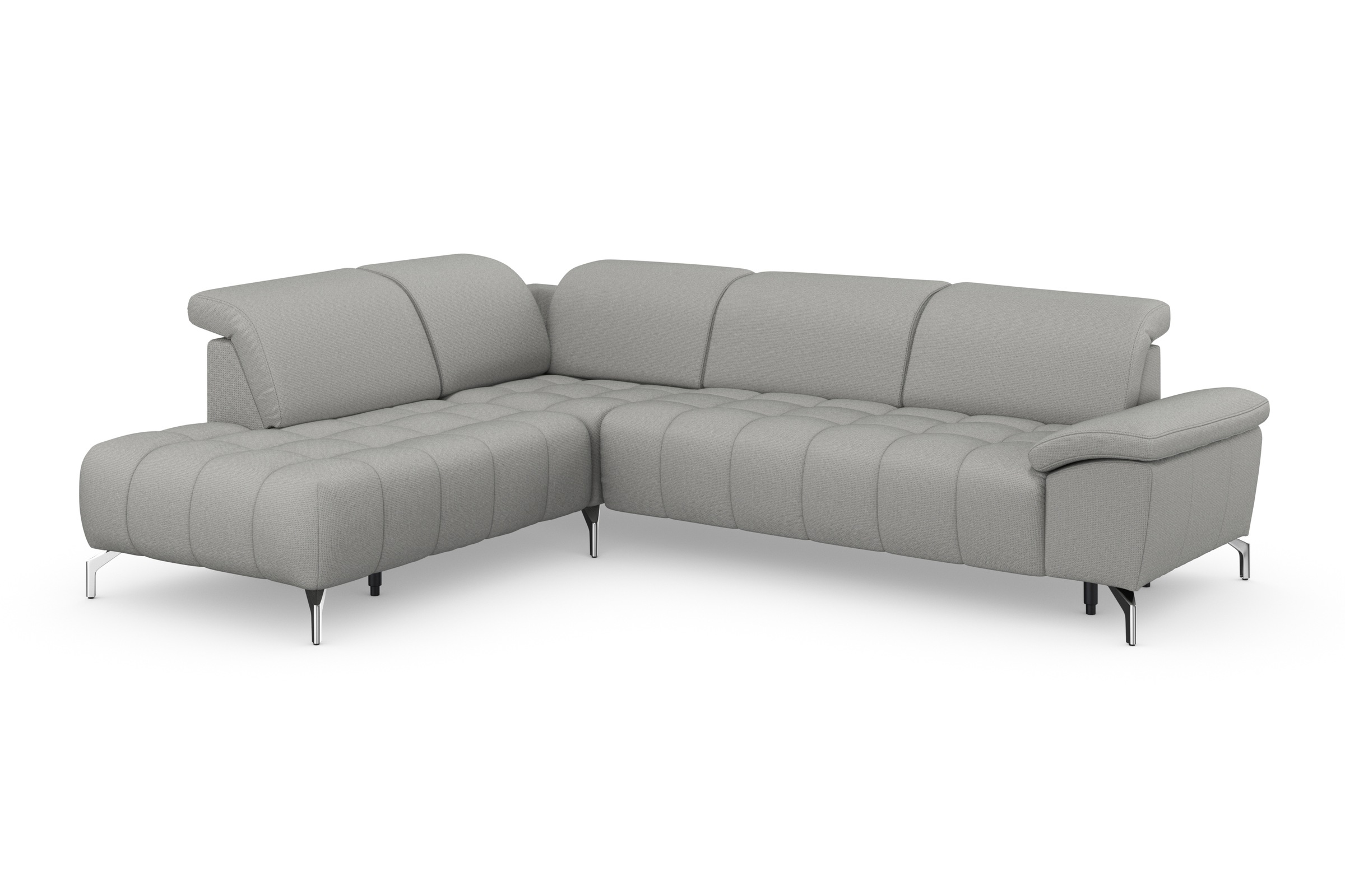 Thumbnail - sit&more Ecksofa "Cool L-Form" wahlweise mit Kopfteilverstellung und Vorziehsitz, motorisch