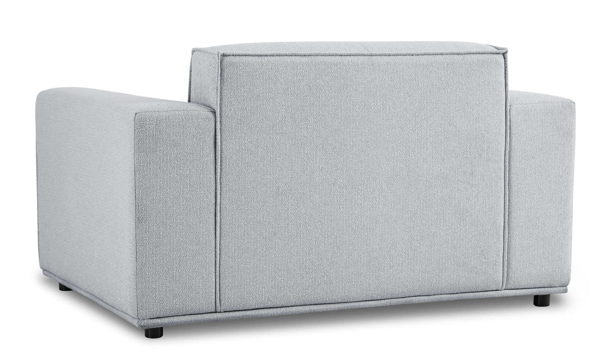 Home affaire Loveseat »Avelin, 1.5 Sitzer, 140 cm, Chenille, Struktur-Boucle«, mit Wellenunterfederung, Kedernaht, bodentief, Skandi-Design