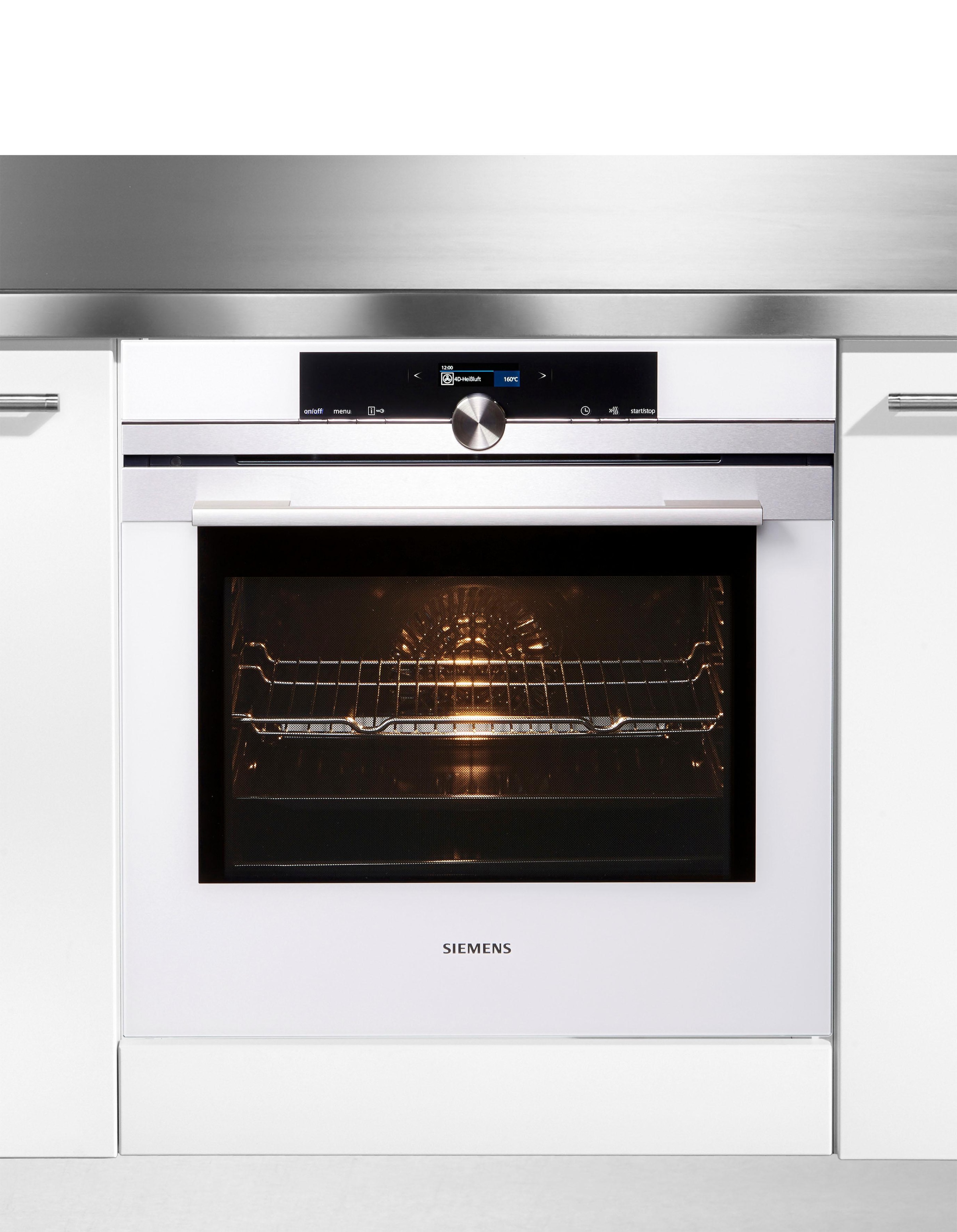 SIEMENS Pyrolyse Backofen  »HB674GBW1«, mit Teleskopauszug nachrüstbar, Pyrolyse-Selbstreinigung, mit activClean