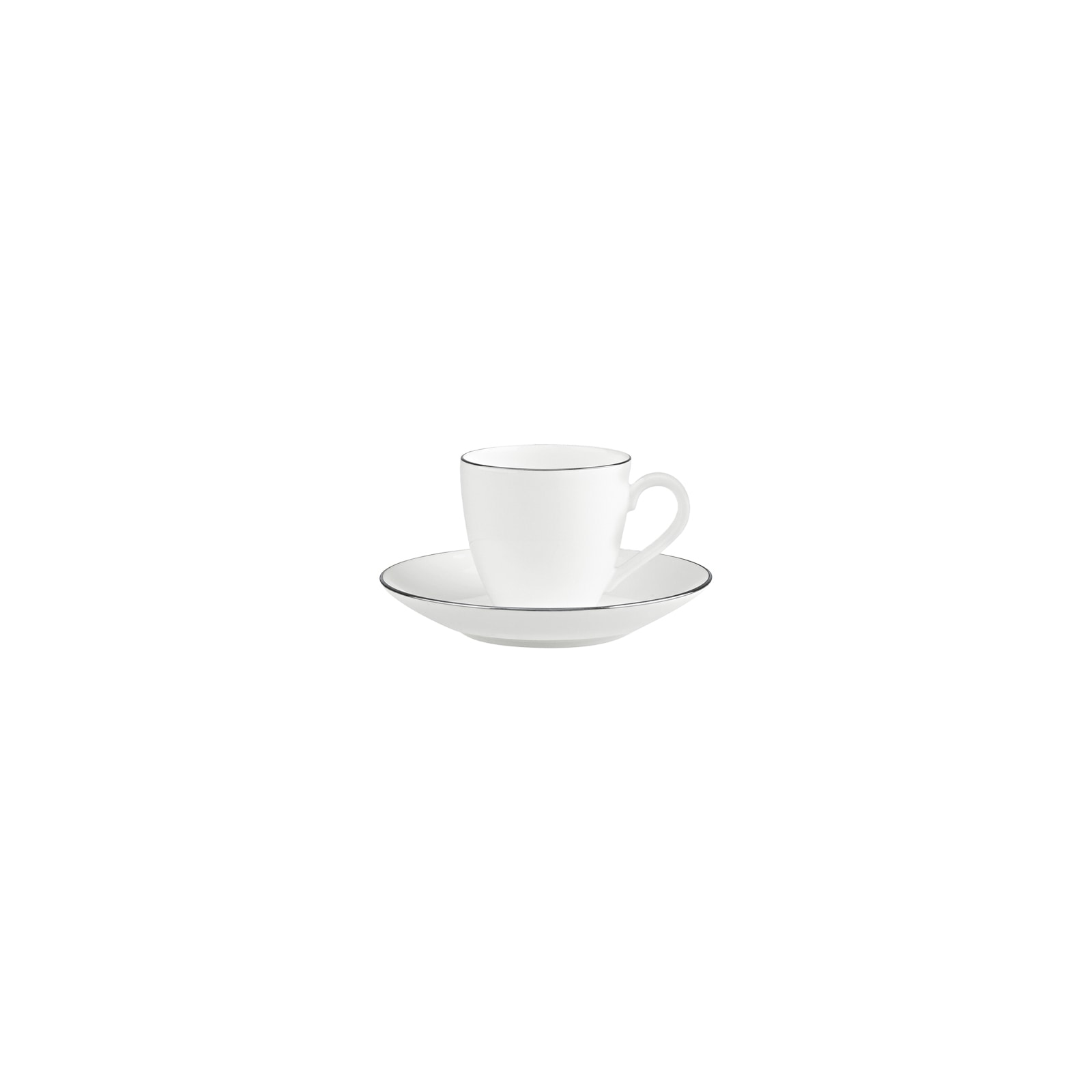 Villeroy & Boch Tasse "Mokka-/Espressoobertasse mit Untertasse Anmut Platin günstig online kaufen