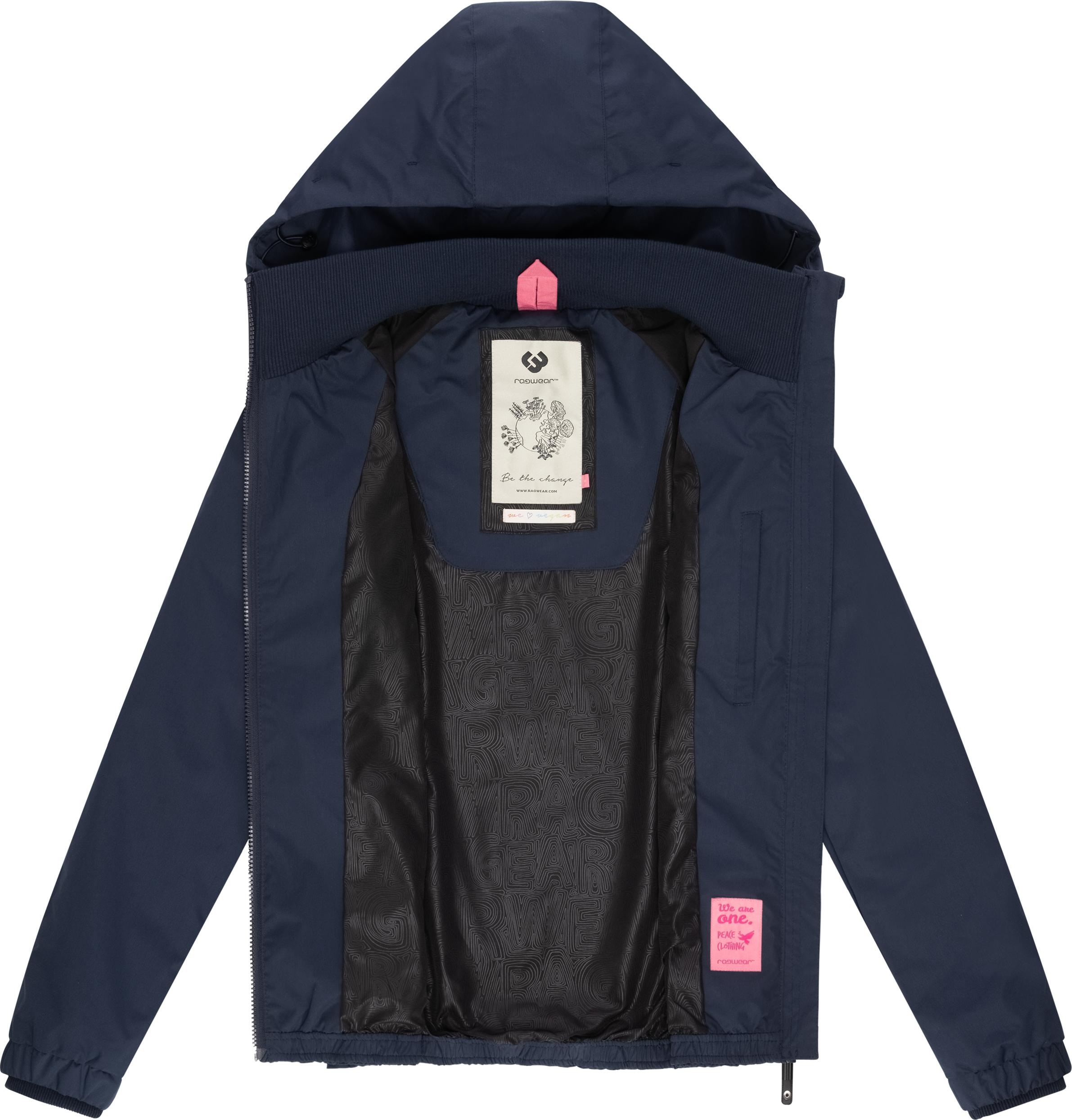 Ragwear Outdoorjacke »Dizzie«, mit Kapuze, Wasserdichte Übergangsjacke mit großer Kapuze