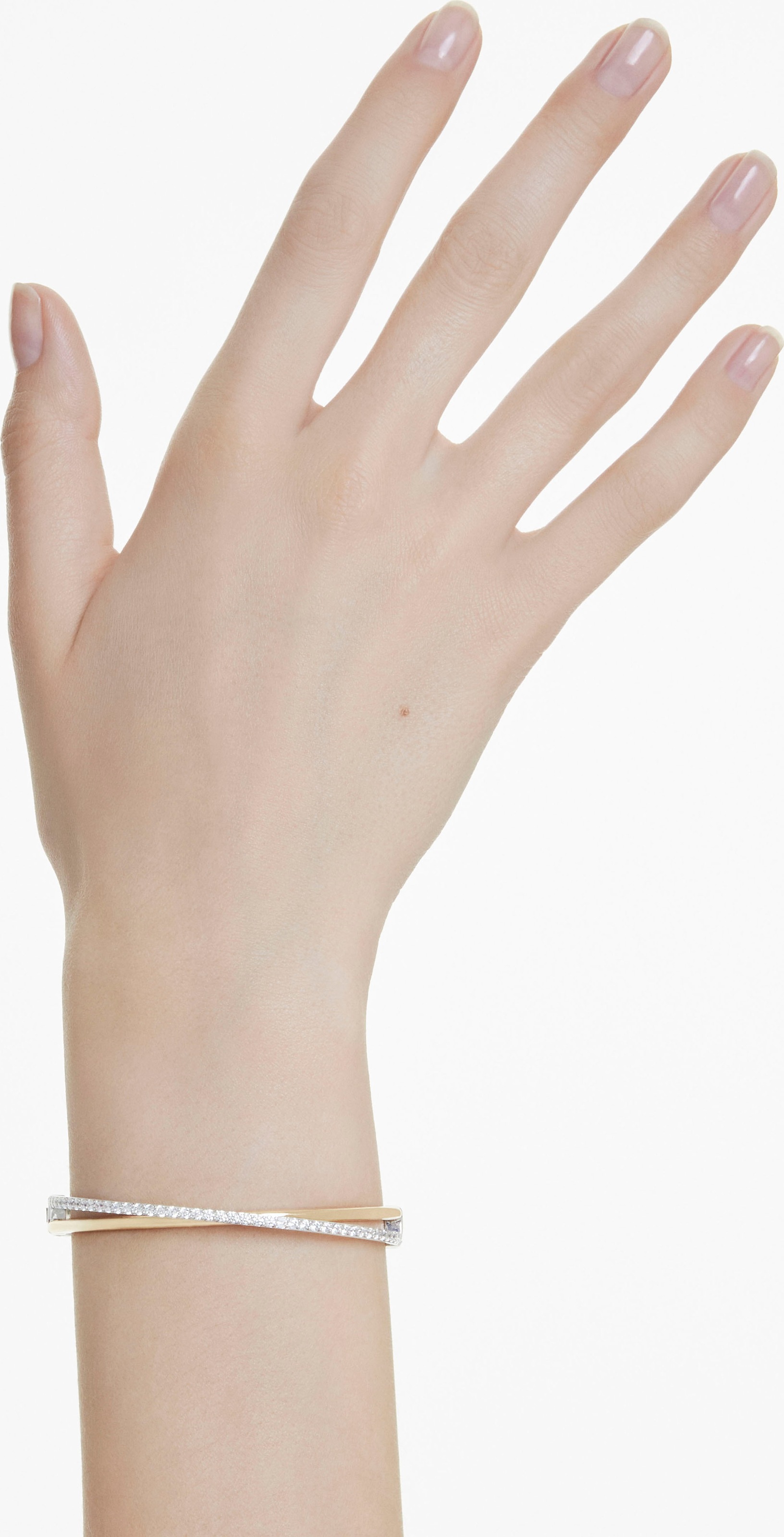 Swarovski Armreif »Schmuck Geschenk Armschmuck Hyperbola, 5689721, 5689720, 5689722«, mit Swarovski® Zirkonia (synth.)