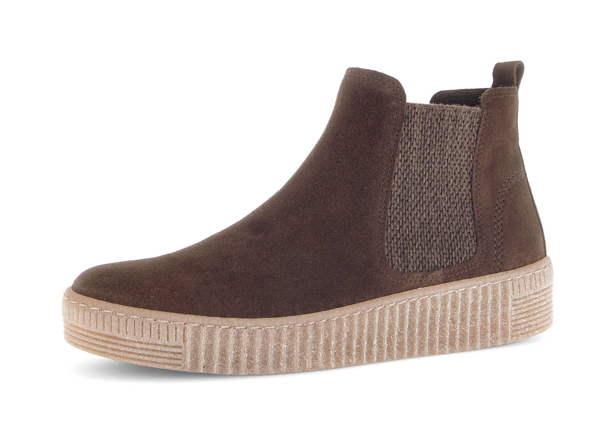 Gabor Chelseaboots, Plateau, Stiefelette, Schlupfschuh mit dezenten Kontras günstig online kaufen