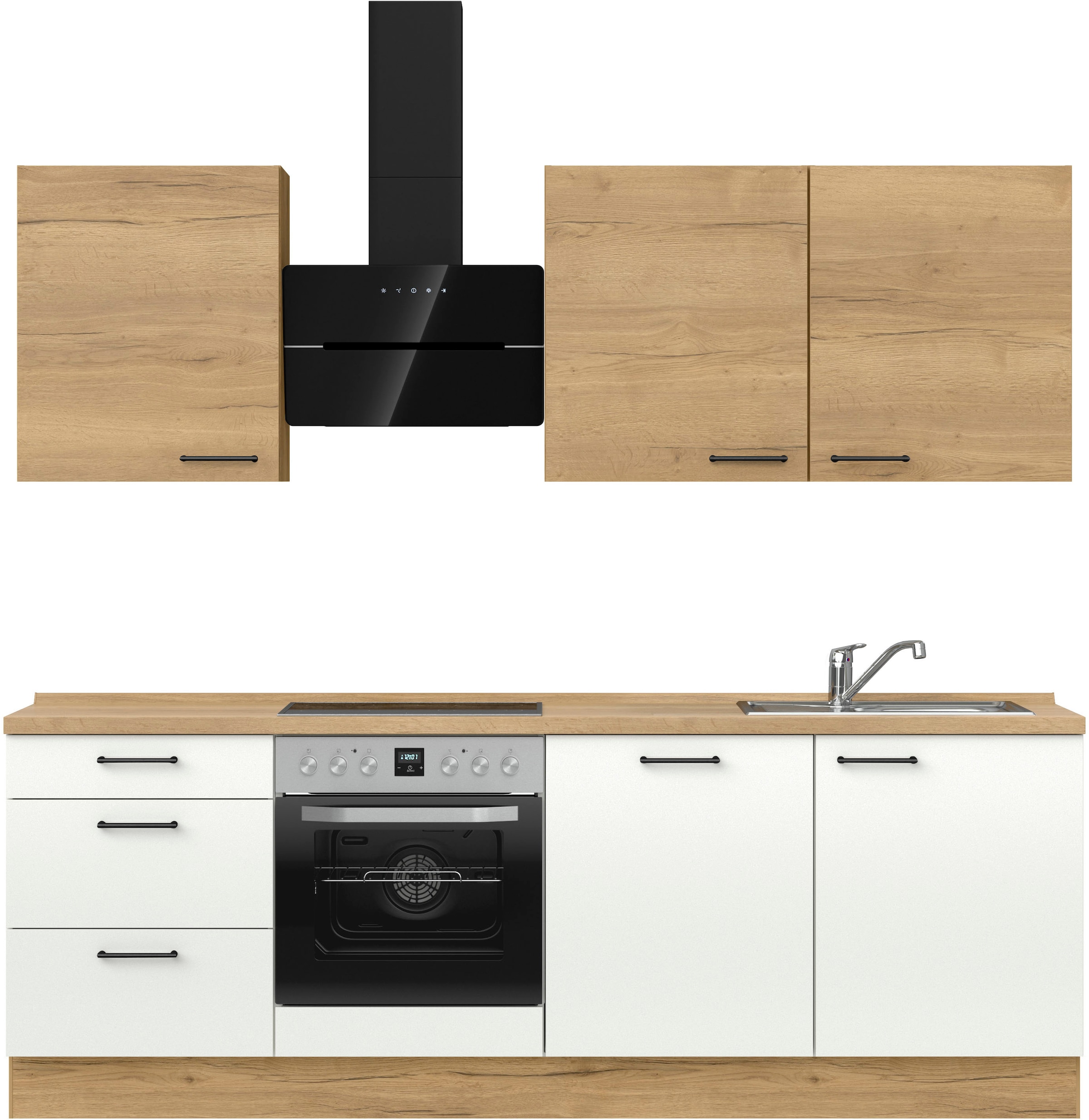 nobilia ""MIAMI", NEU: individuell anpassbar mit gratis Profi-Beratung" vormontiert, Breite 240 cm, Ausrichtung wählbar, wahlw. mit E-Geräten