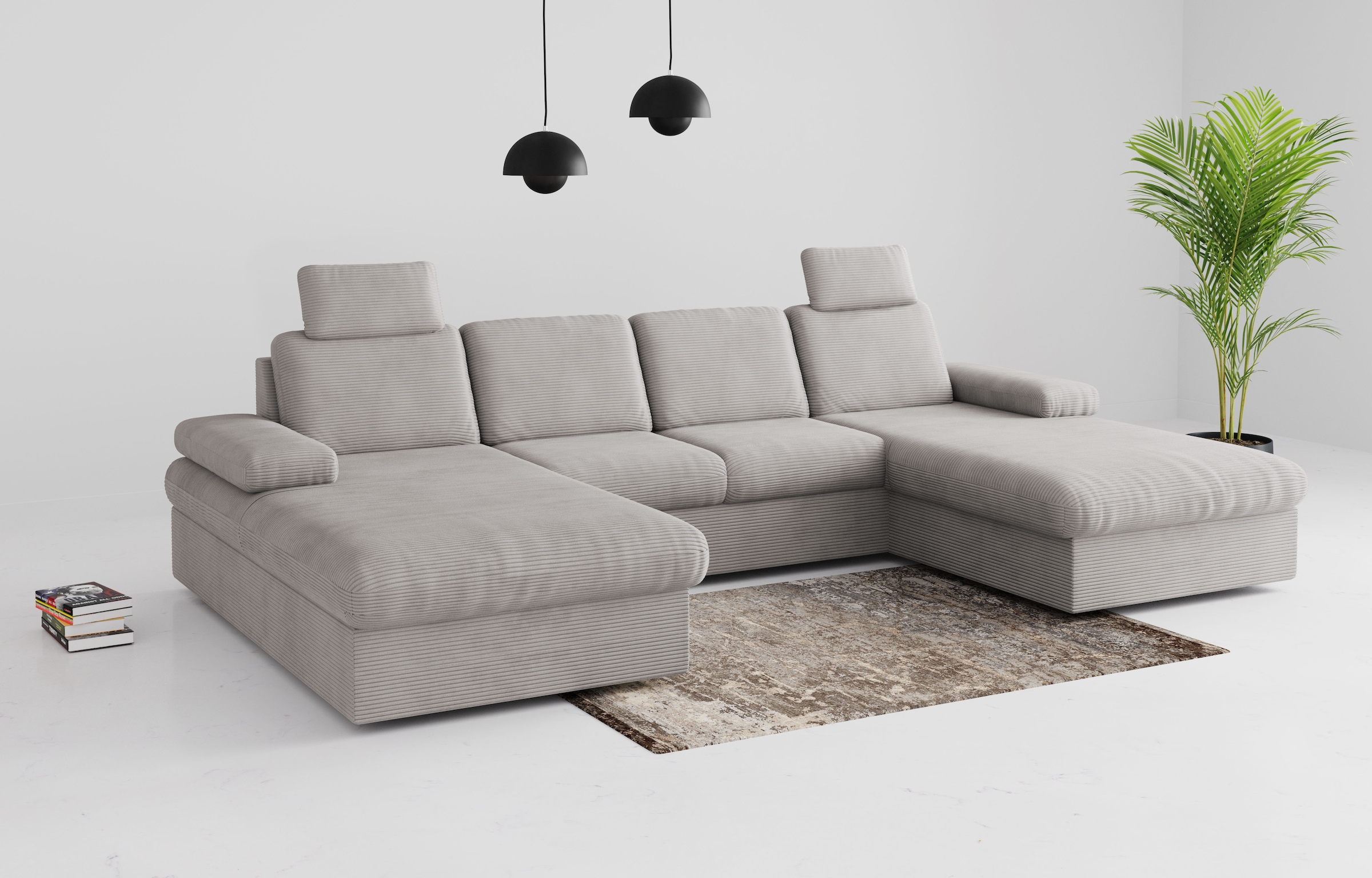 sit&more Wohnlandschaft "Moreno", mit Armteilverstellung,wahlweise mit Bett günstig online kaufen