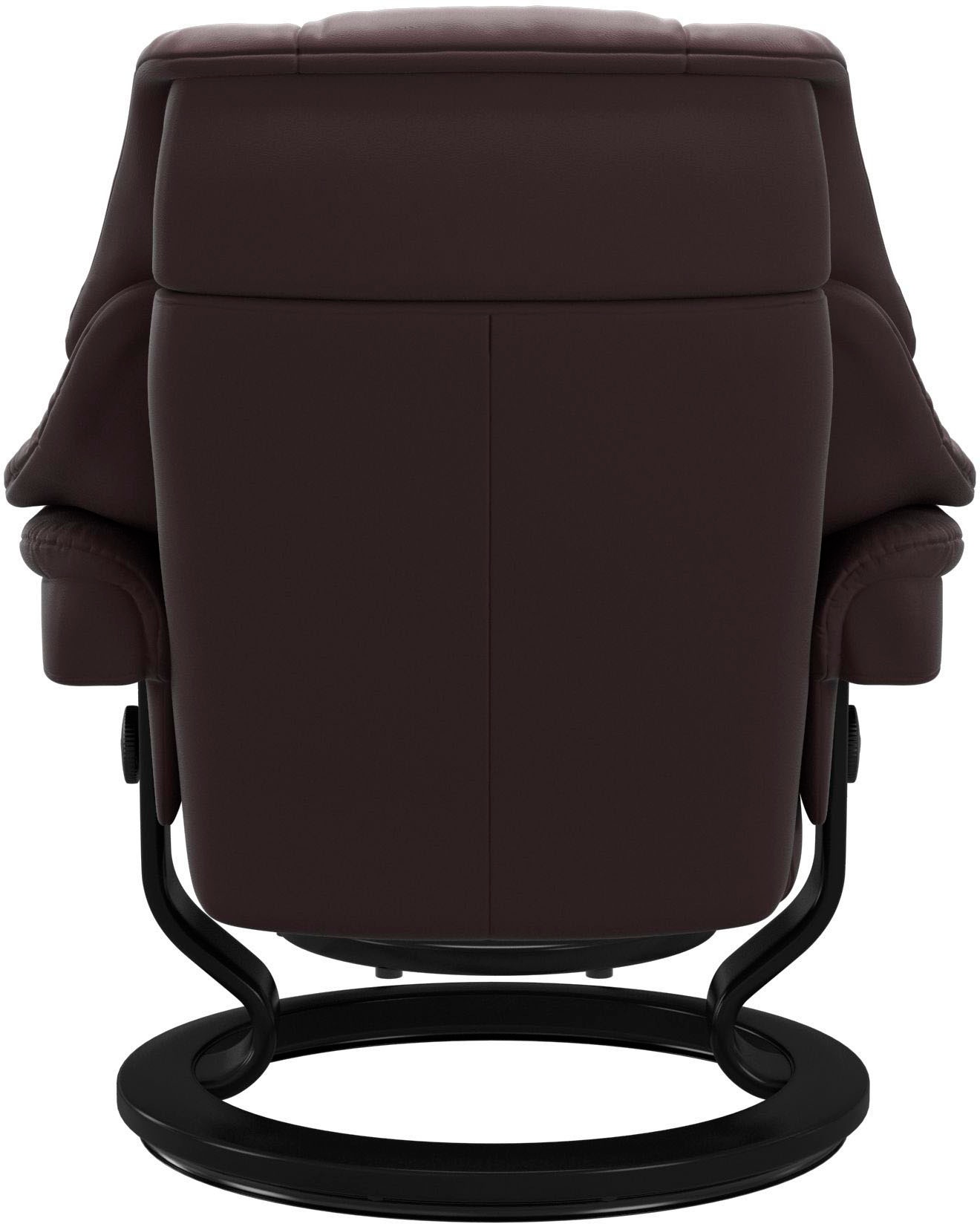 Stressless® Relaxsessel »Reno«, (Set, Relaxsessel mit Hocker), mit Hocker, mit Classic Base, Größe S, M & L, Gestell Schwarz