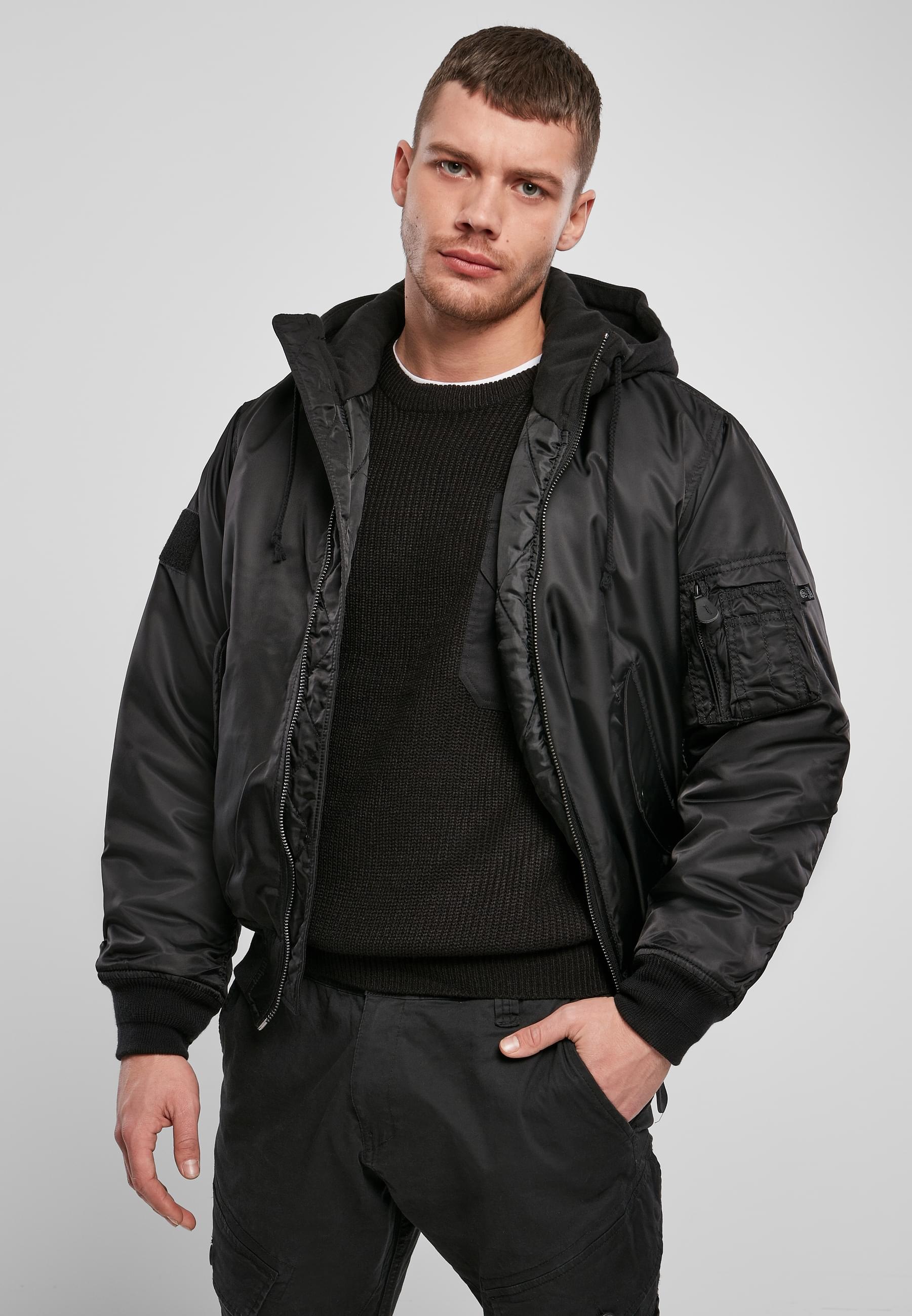 Brandit Anorak »Brandit Herren Hooded MA1 Bomber Jacket«, (1 St.), mit Kapuze