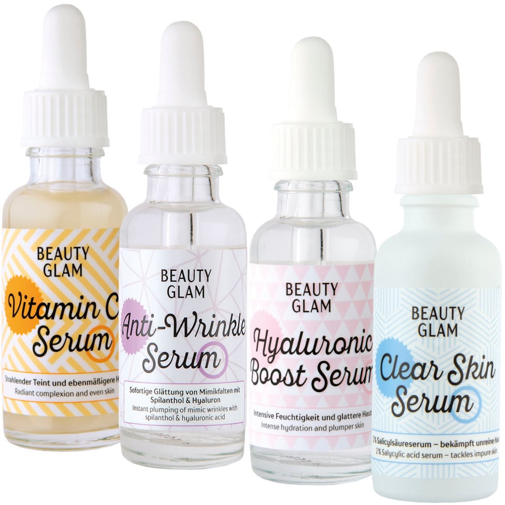 BEAUTY GLAM Gesichtspflege-Set »Beauty Glam Serum Addiction«, (Set, 4 tlg.)