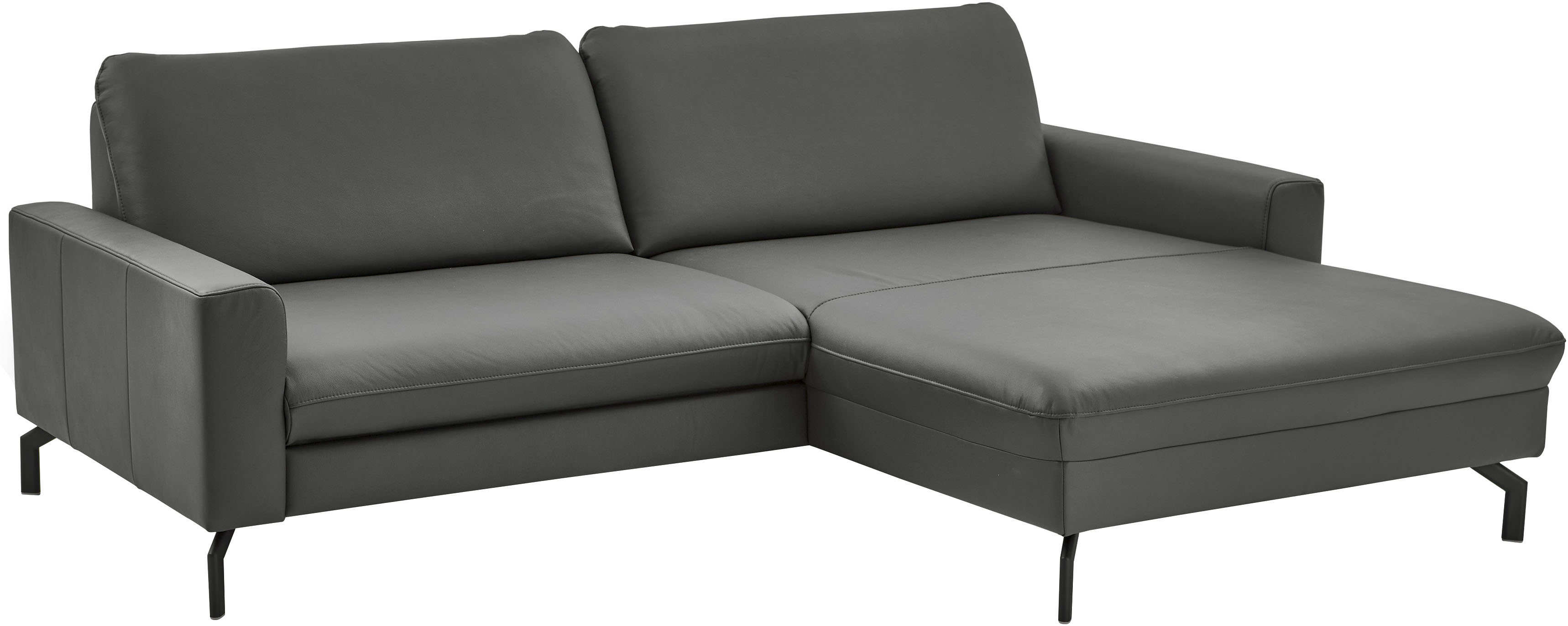 Die PlanBar Ecksofa "PN-EM20028 L-Form ohne Kopfstützen" wahlweise mit motorischem Canape