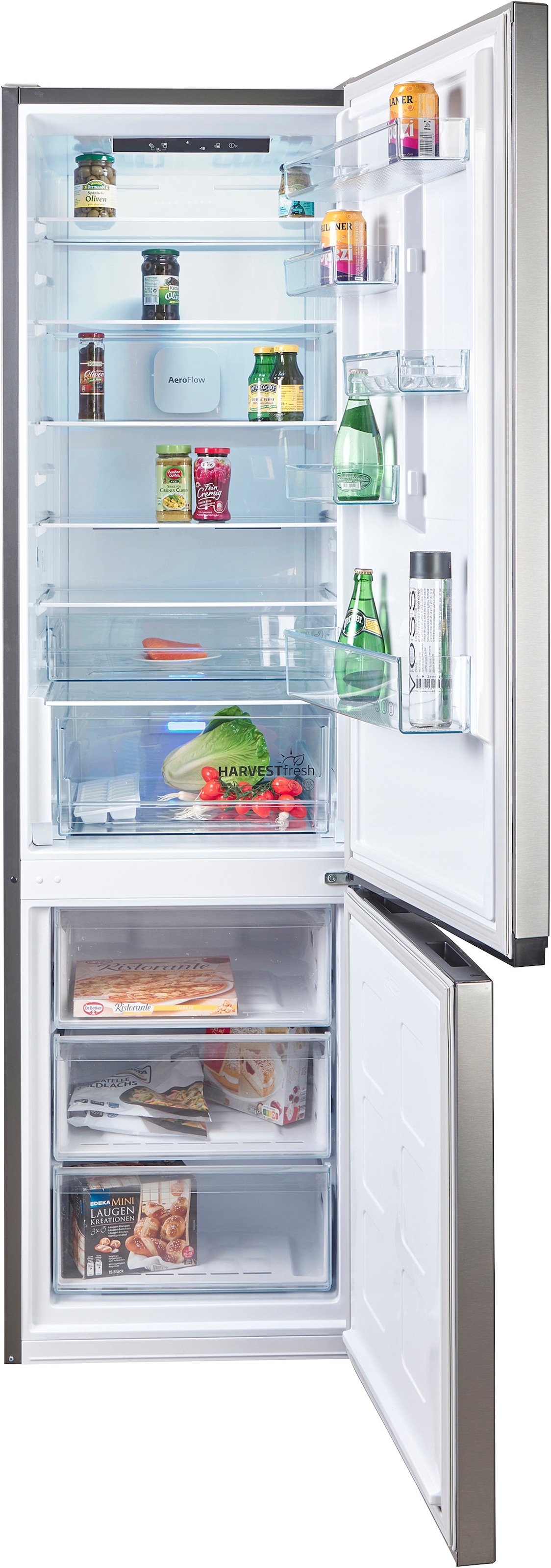 BEKO Kühl-/Gefrierkombination »B5RCNA416HXB« 203,5 cm hoch 59,5 cm breit Volle Kapazität – ohne Abtauen