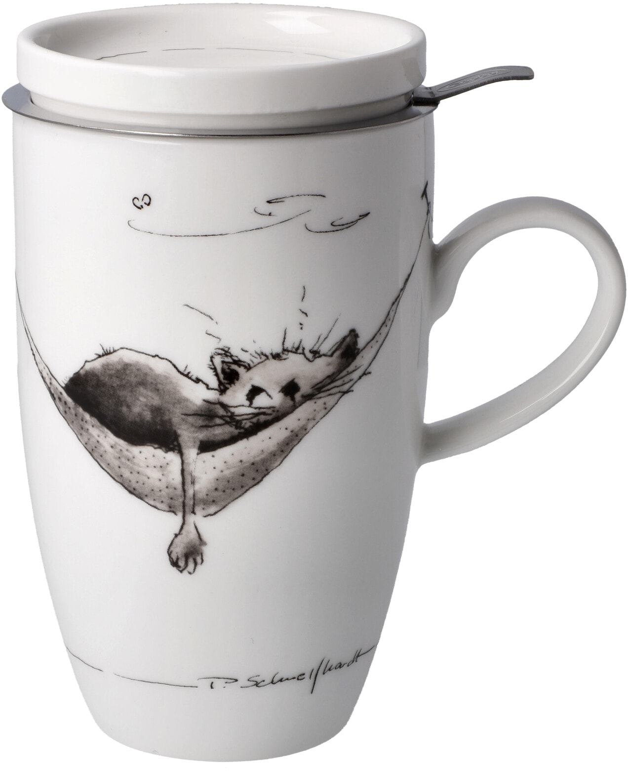 Goebel Tasse "Peter Schnellhardt", Teetasse mit Deckel und Sieb, Peter Schn günstig online kaufen