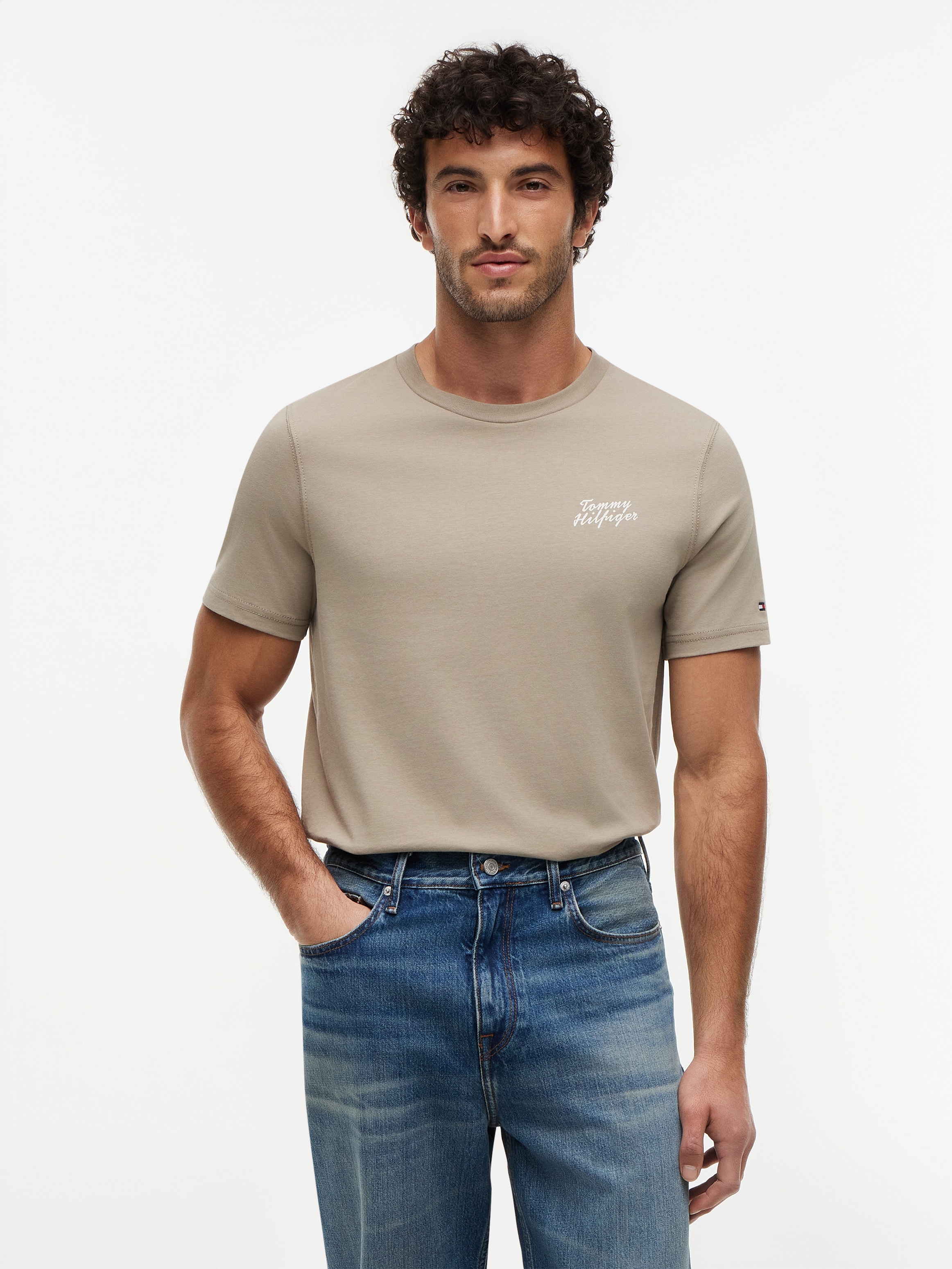 Tommy Hilfiger T-Shirt "PALM PHOTO PRINT" mit Fotoprint hinten günstig online kaufen