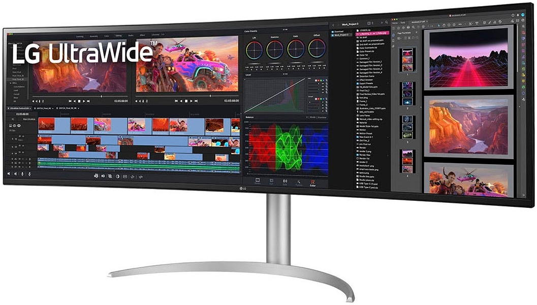 LG LED-Monitor »49WQ95X-W«, 124 cm/49 Zoll, 5120 x 1440 px, UWQHD, 5 ms Reaktionszeit, 144 Hz