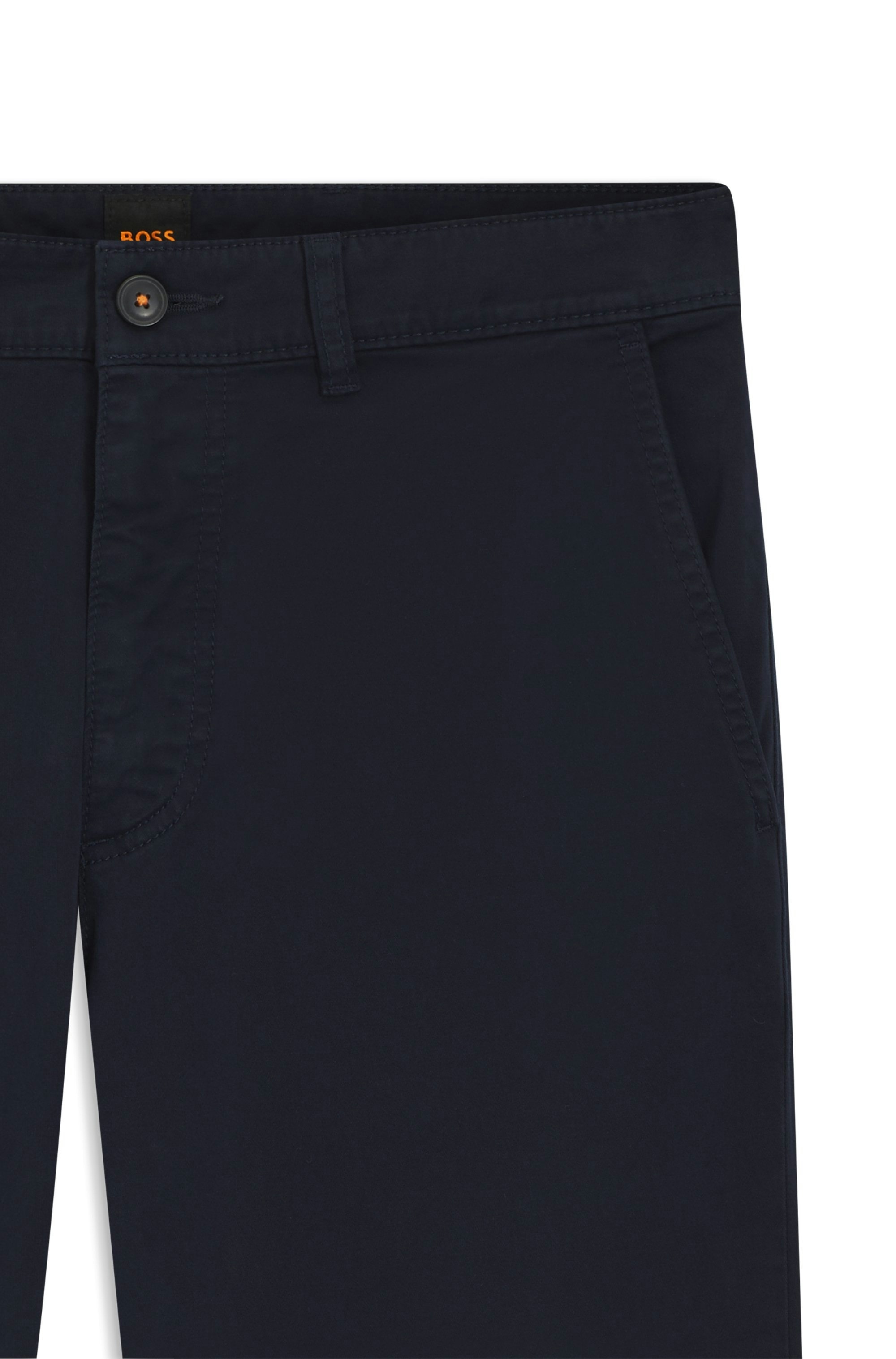 BOSS Orange Regular Chino Trousers Dark Blue 33 2