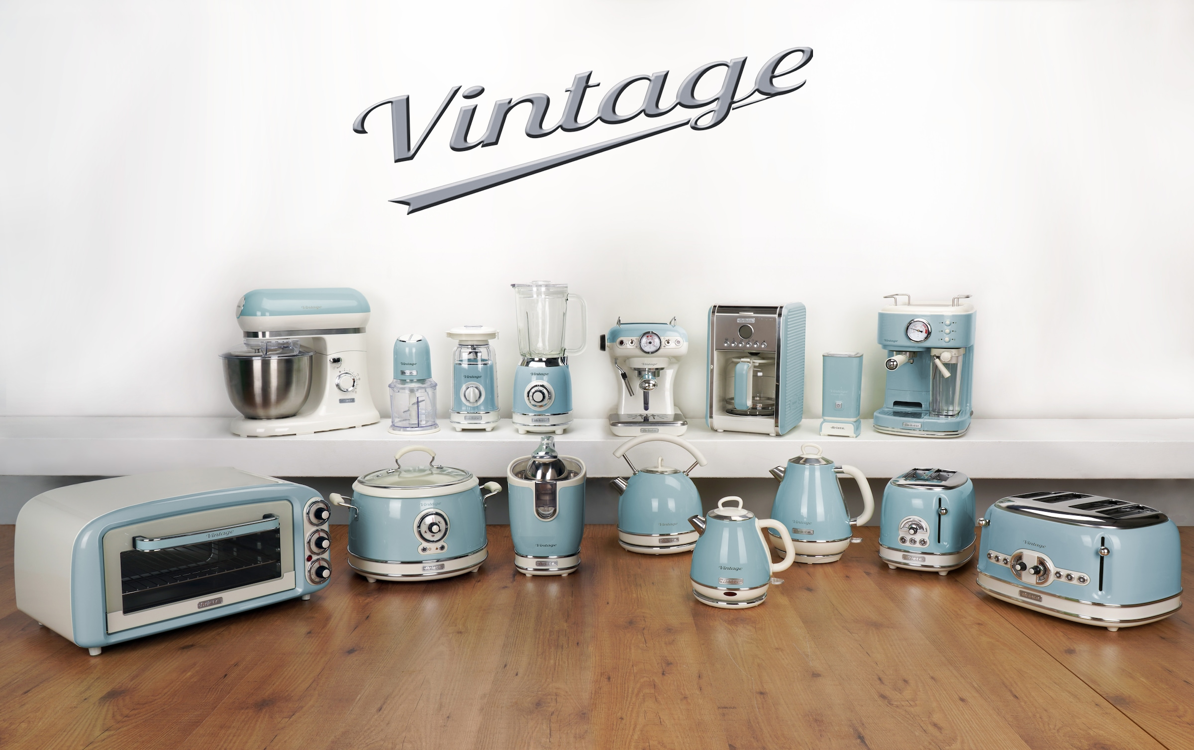 Ariete Toaster »Vintage« 2 kurze Schlitze für 2 Scheiben 815 W blau