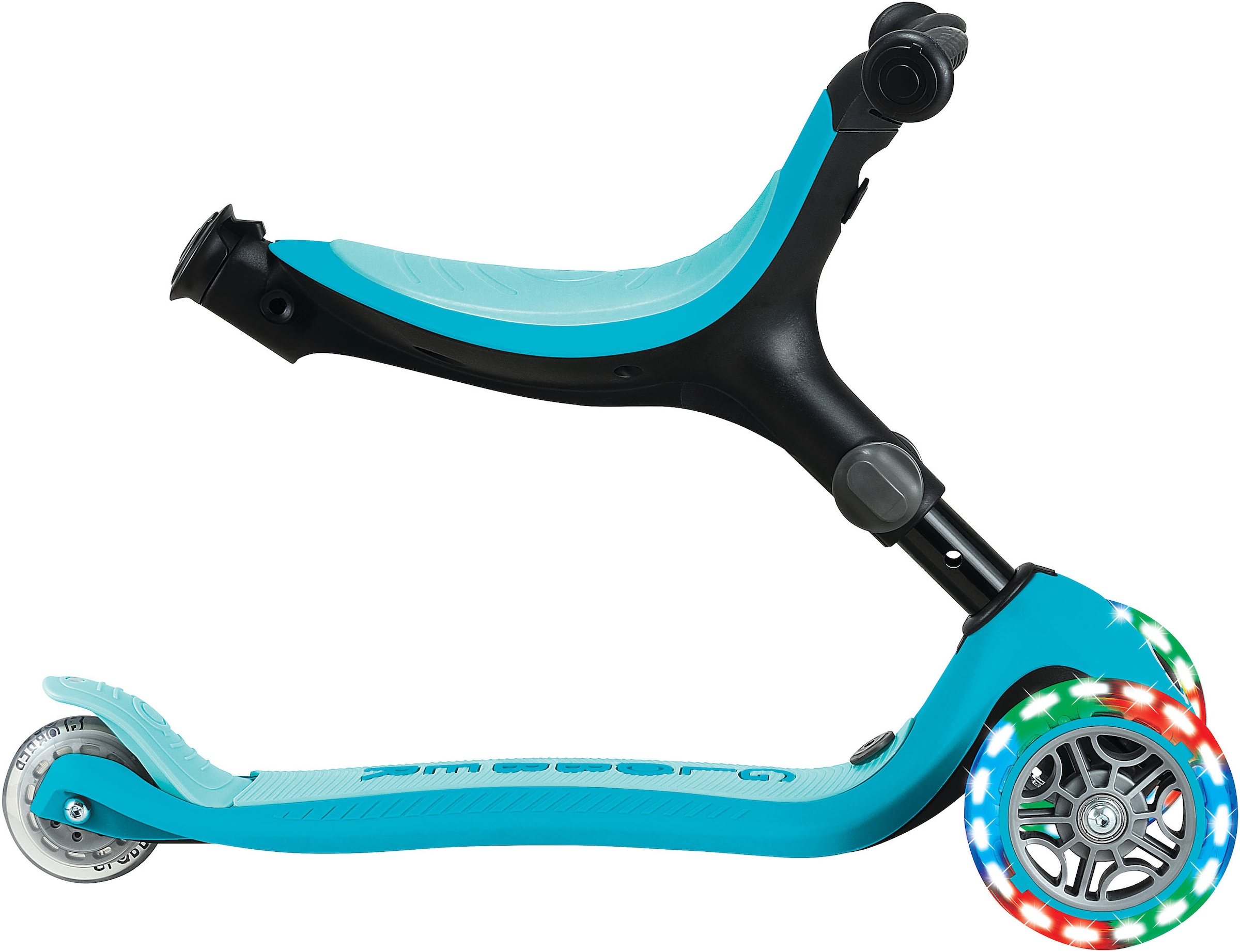 Globber Tretroller »GO-UP ACTIVE LIGHTS 360, mit Leuchtrollen«