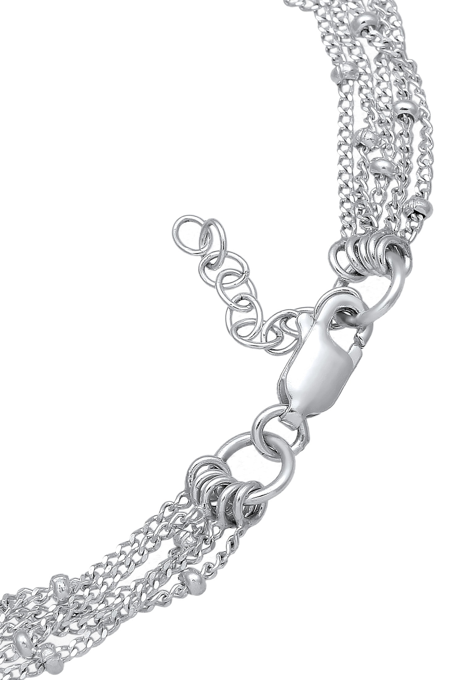 Elli Armkette »Armband Basic Kugelkette Layer Look Trend 925er Silber«