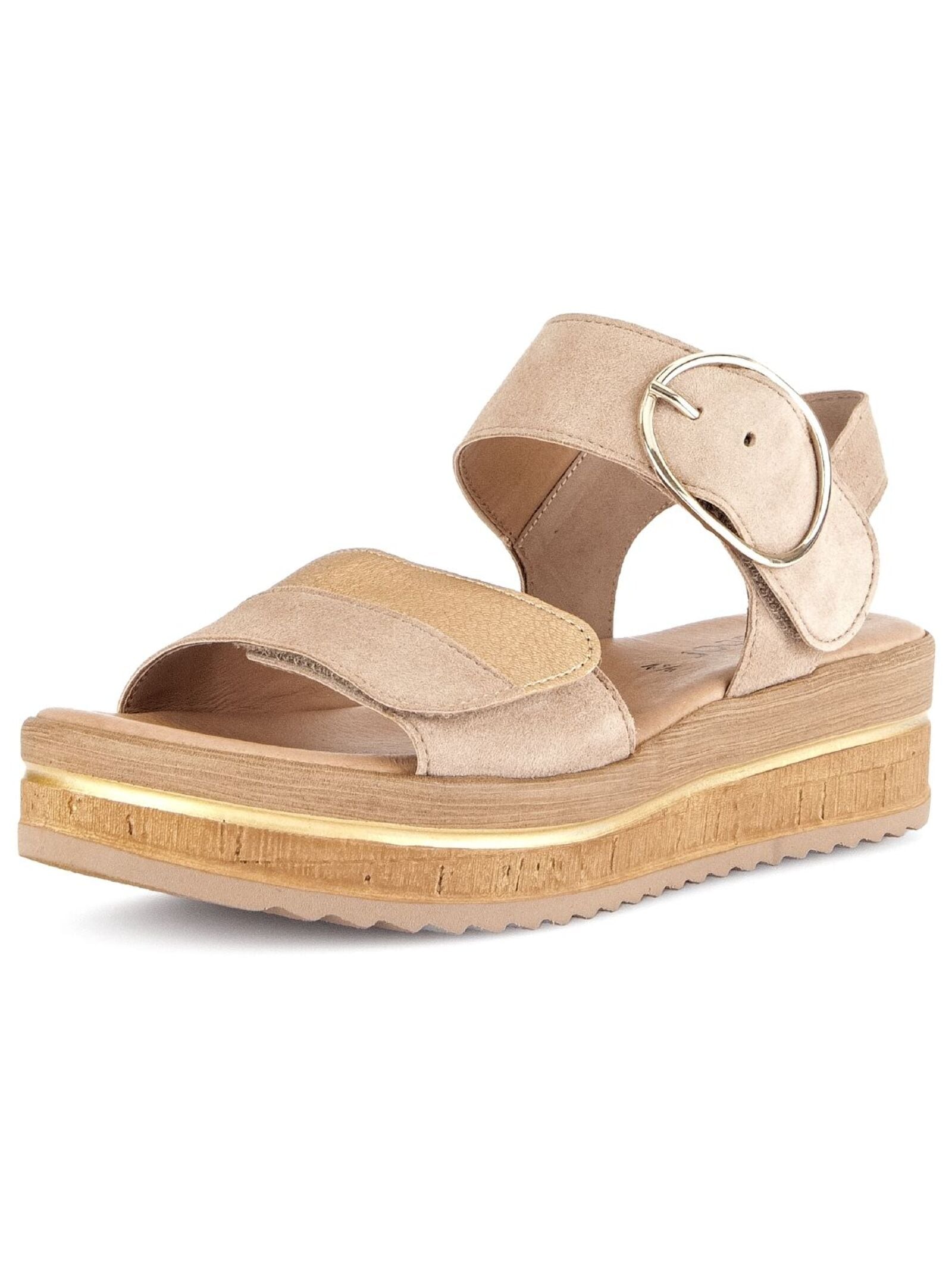 Gabor Keilsandalette "Gabor Sandalen Veloursleder/Textil" günstig online kaufen