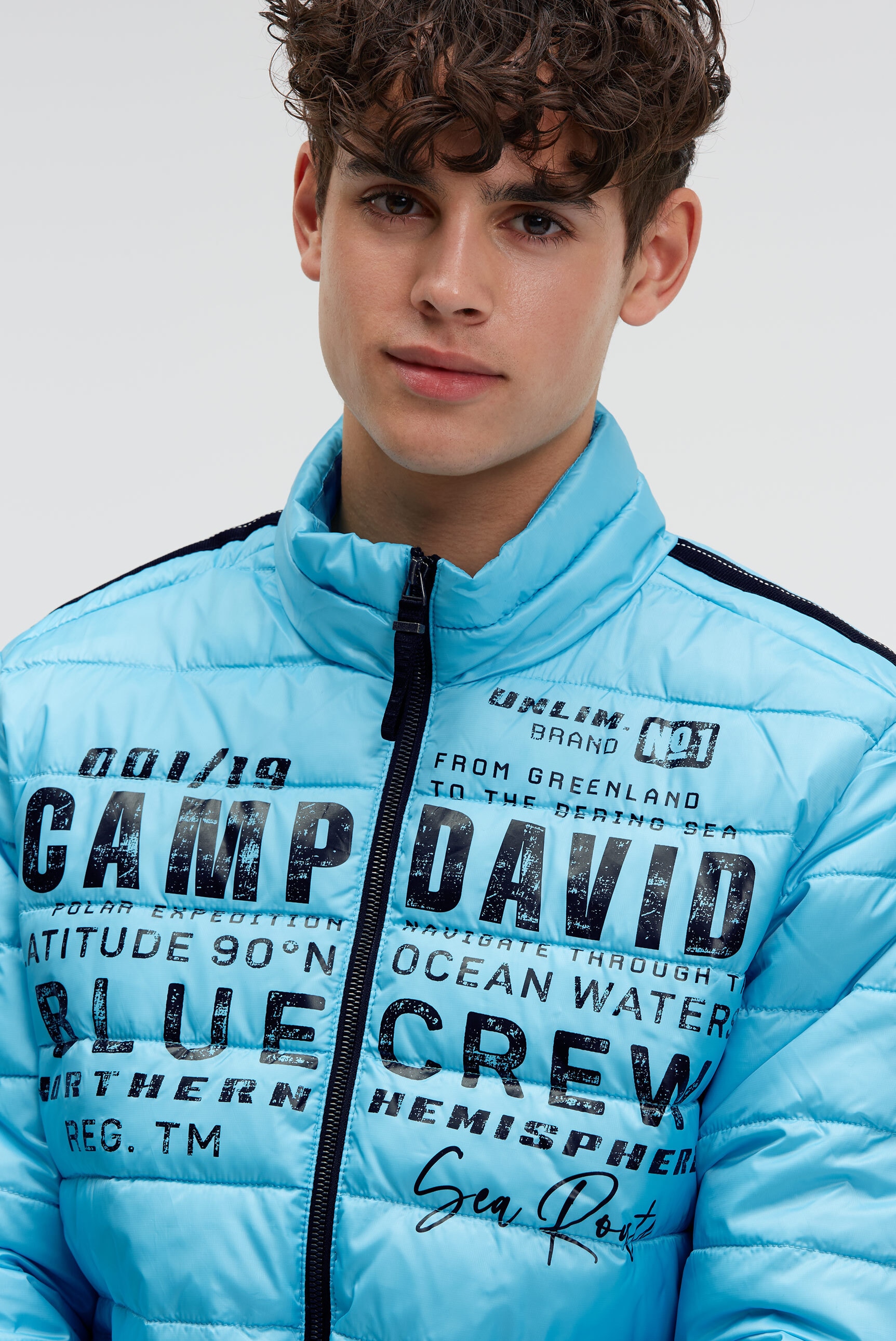 CAMP DAVID Outdoorjacke ohne Kapuze mit Windfangleiste