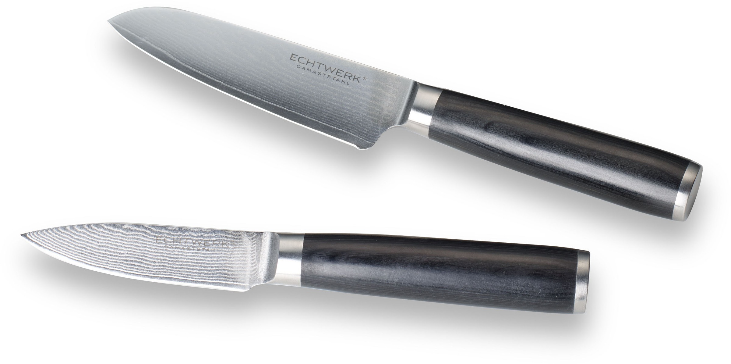 ECHTWERK Messer-Set Damazener, (Santokumesser / Schälmesser inkl. Aufbewahrungsbox)