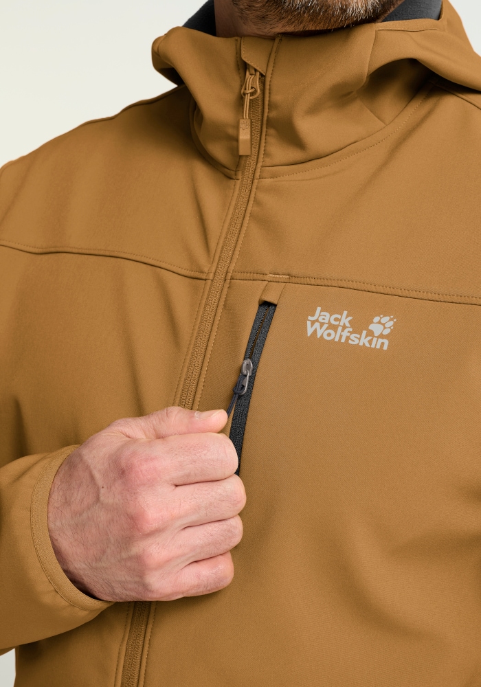 Jack Wolfskin Outdoorjacke »WILD WINDS HOODED JKT M« mit Kapuze Windjacke mit Kapuze, wind- und wasserabweisend, atmungsaktiv