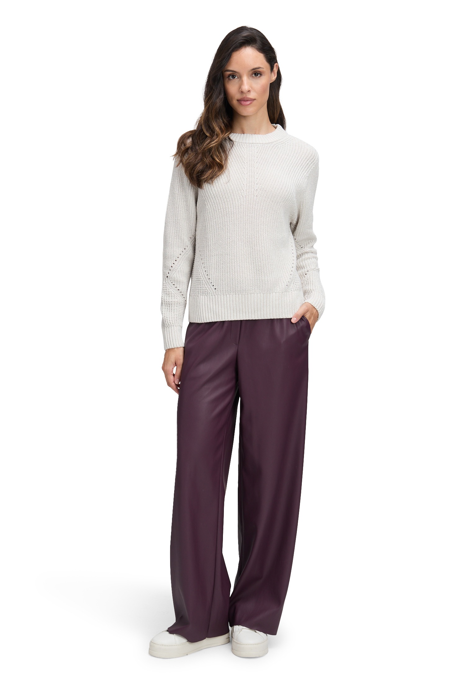 Betty&Co Strickpullover »Betty & Co Damen Strickpullover mit Lurexfaden«, (1 tlg.)