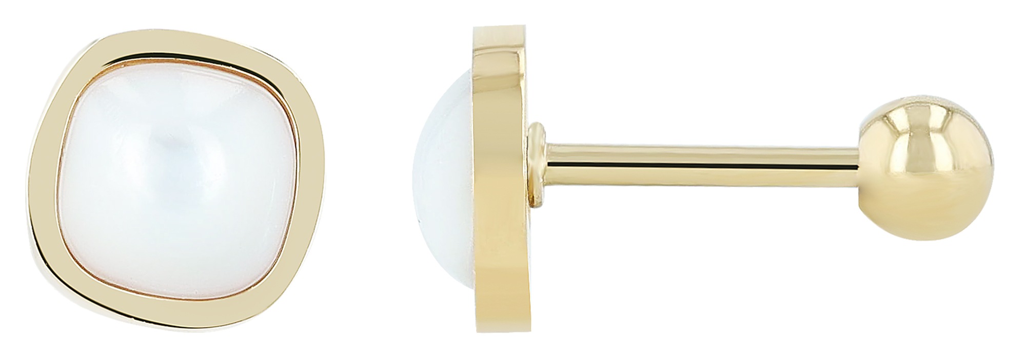 Adelia´s Paar Ohrhänger "Damen Ohrringe – Ohrstecker aus Edelstahl mit Perl günstig online kaufen