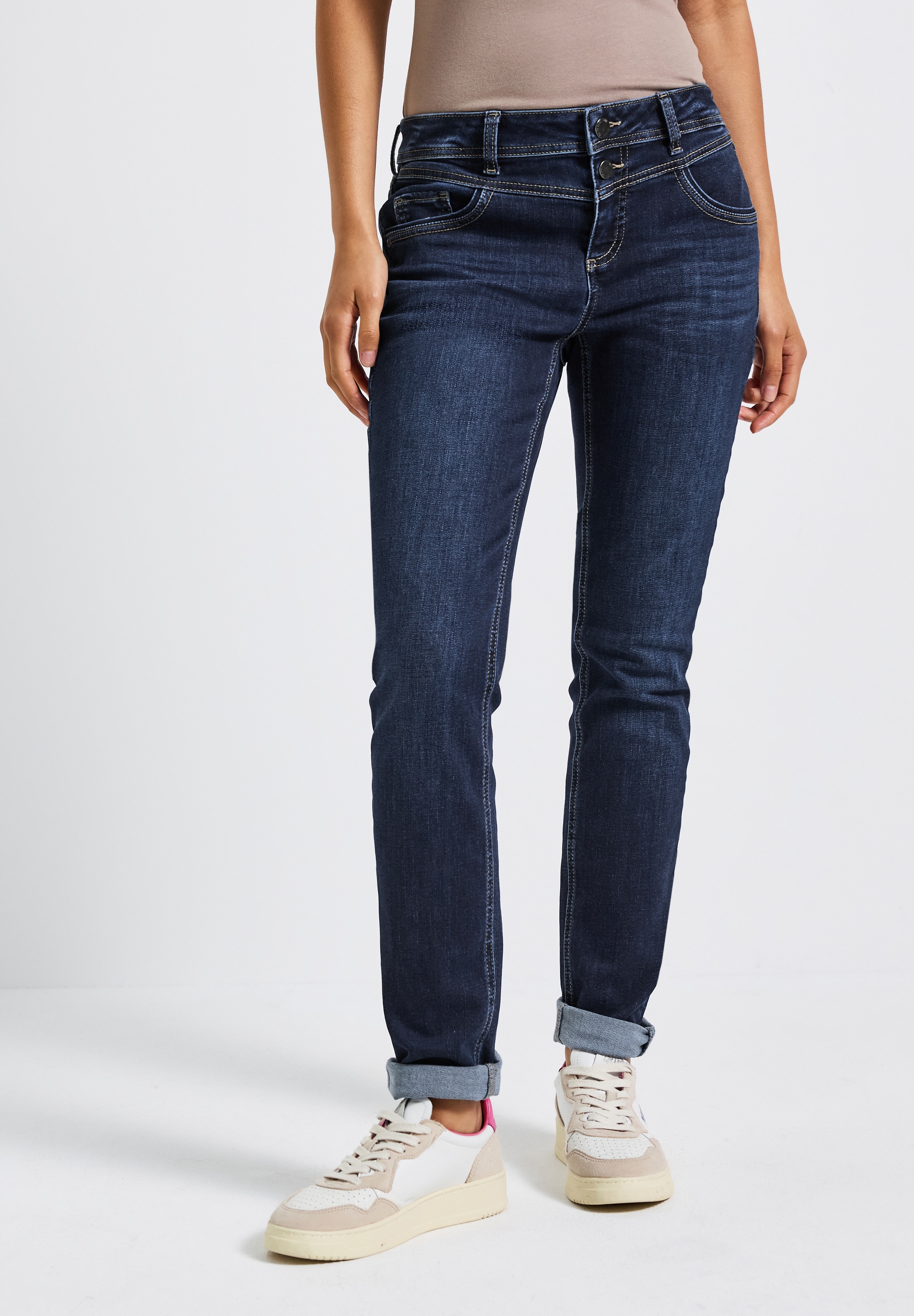 STREET ONE Comfort-fit-Jeans, Middle Waist