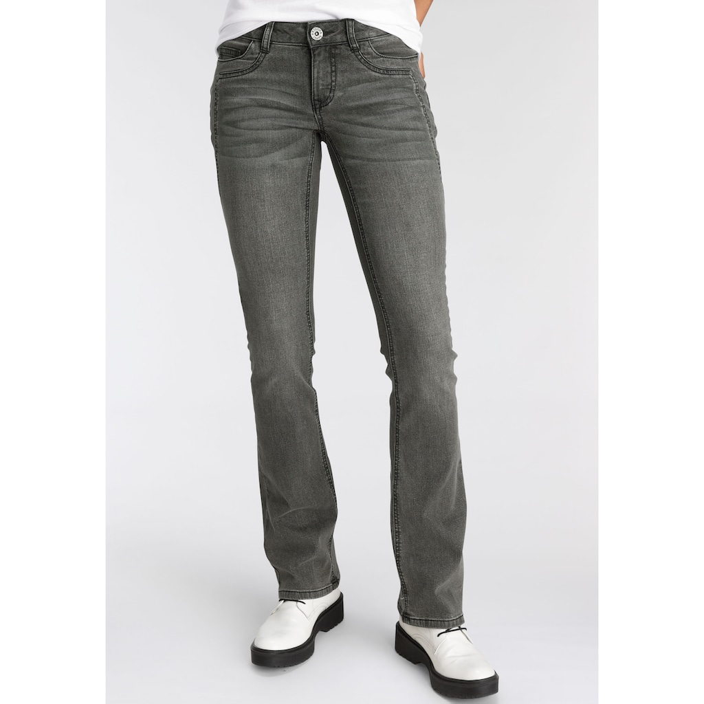 Arizona Bootcut-Jeans »mit Keileinsätzen«