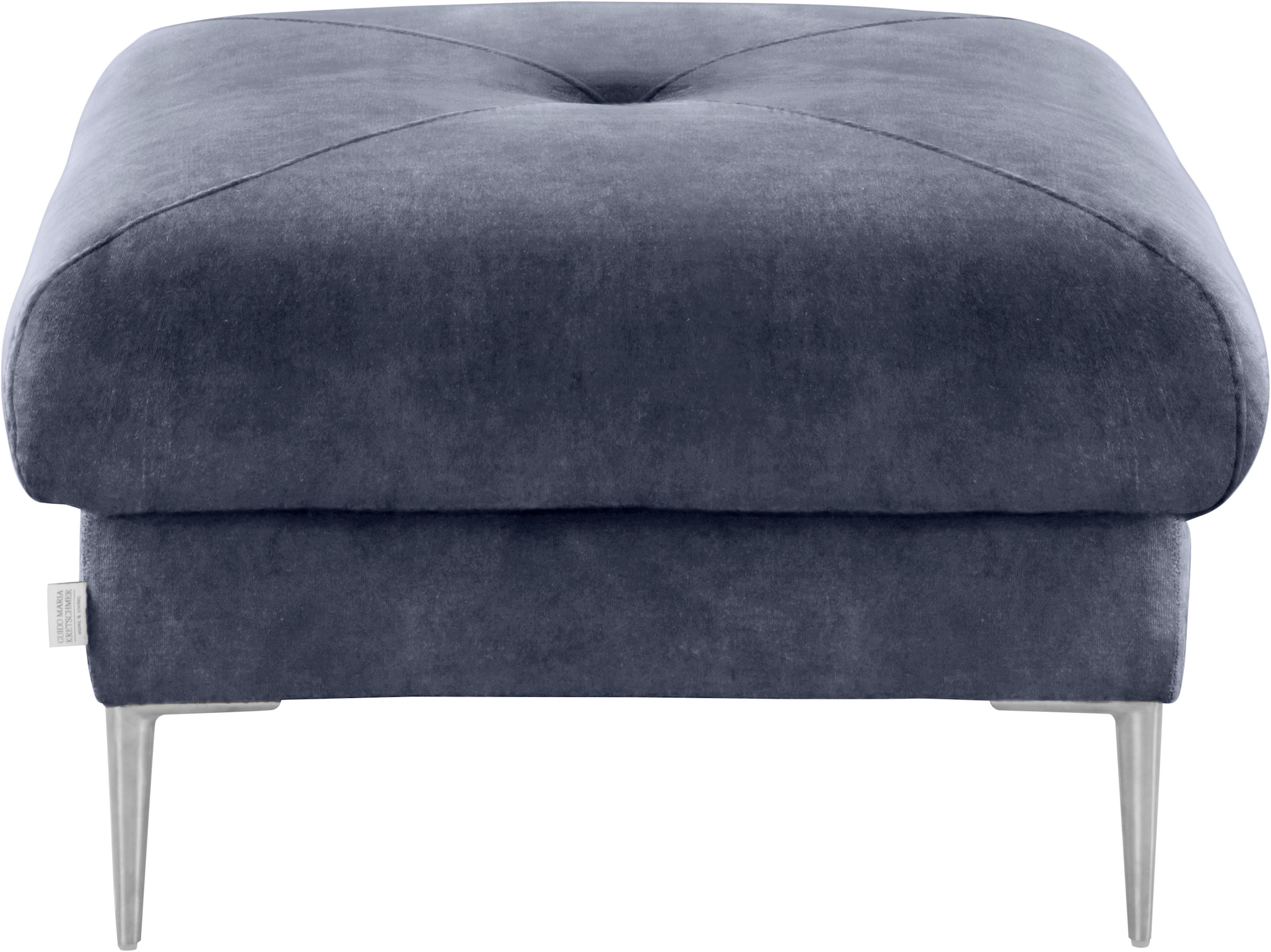 Guido Maria Kretschmer Home&Living Hocker »Chilltime«, mit eleganter Kreuznaht auf der Sitzfläche